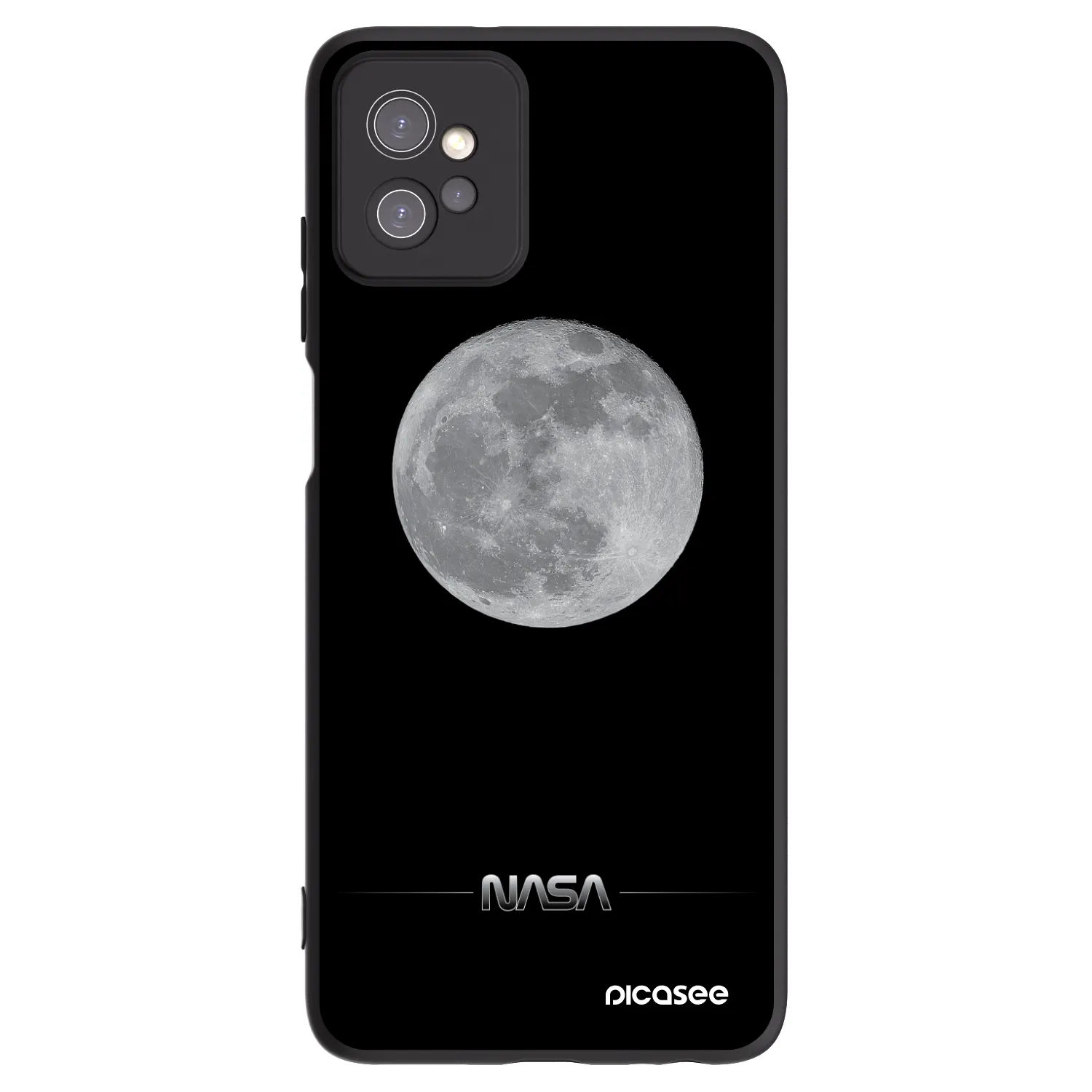 Picasee silikonový černý obal pro Motorola Moto G32 - Moon Minimal