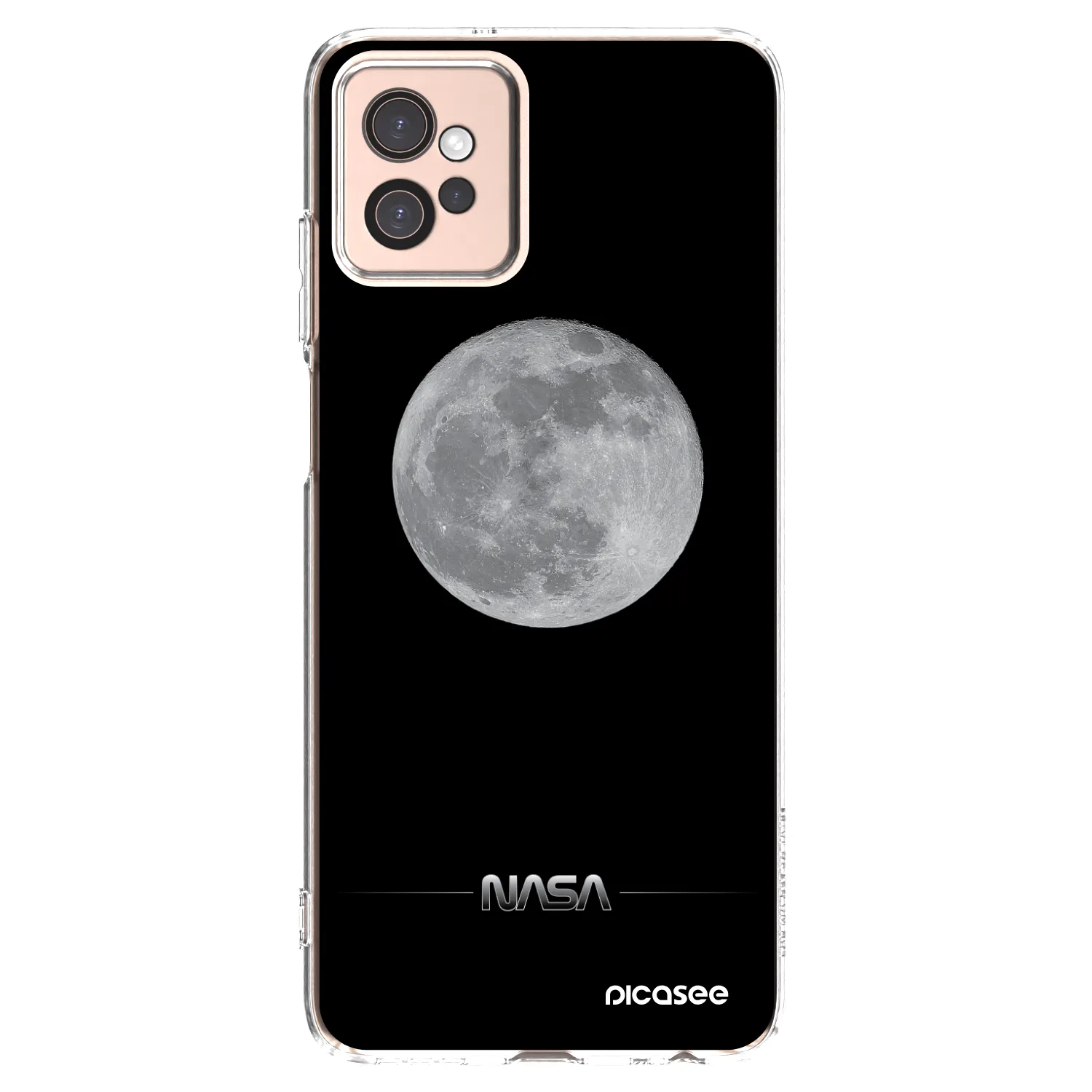 Picasee silikonový průhledný obal pro Motorola Moto G32 - Moon Minimal