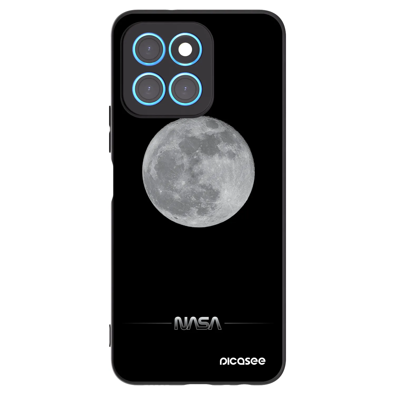 Picasee silikonový černý obal pro Honor X8 5G - Moon Minimal