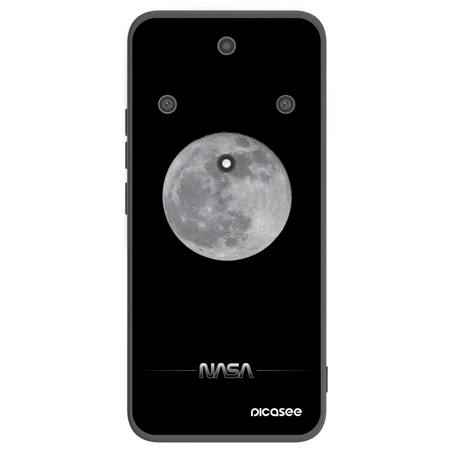 Picasee silikonový černý obal pro Honor Magic5 Lite 5G - Moon Minimal