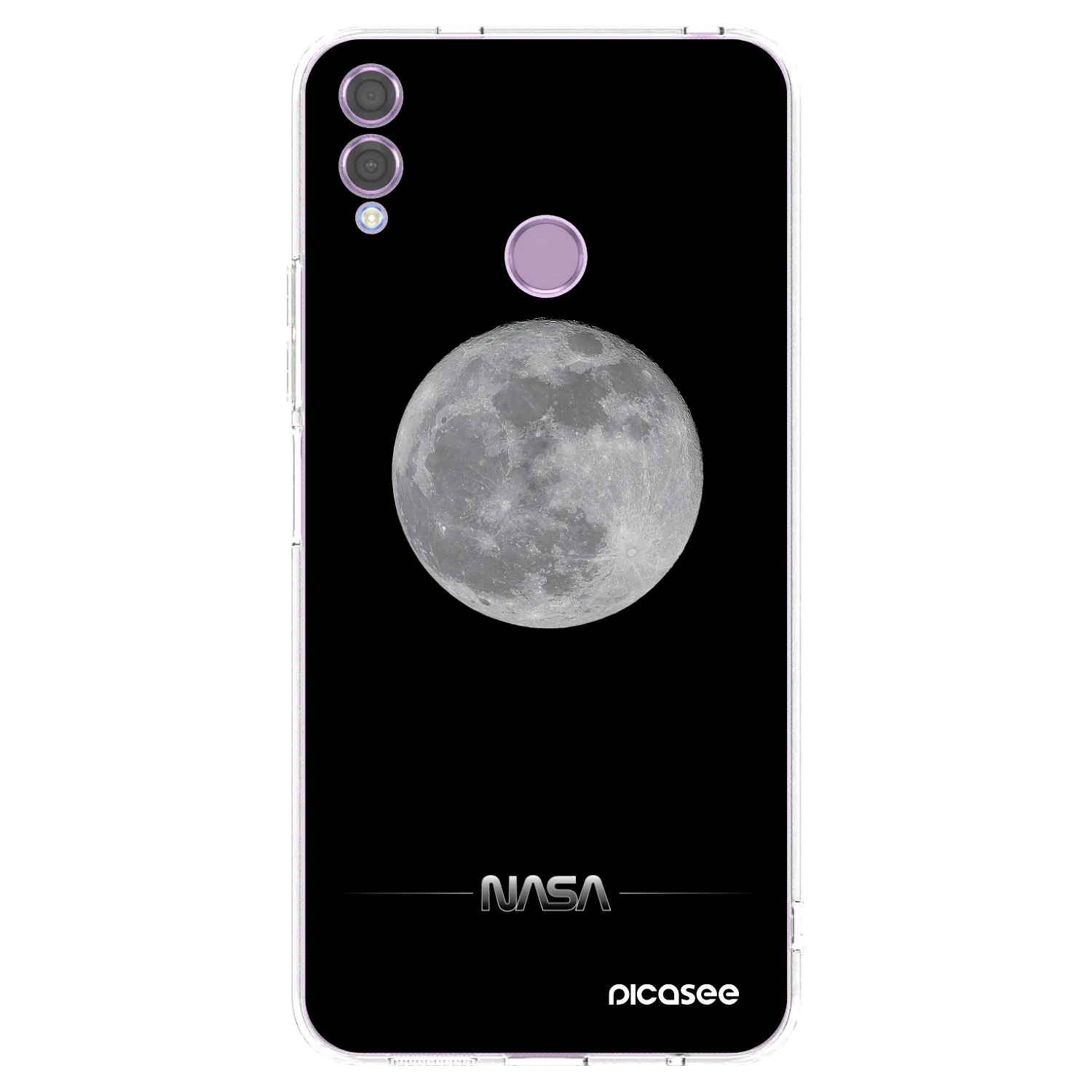 Picasee silikonový průhledný obal pro Honor 8X - Moon Minimal