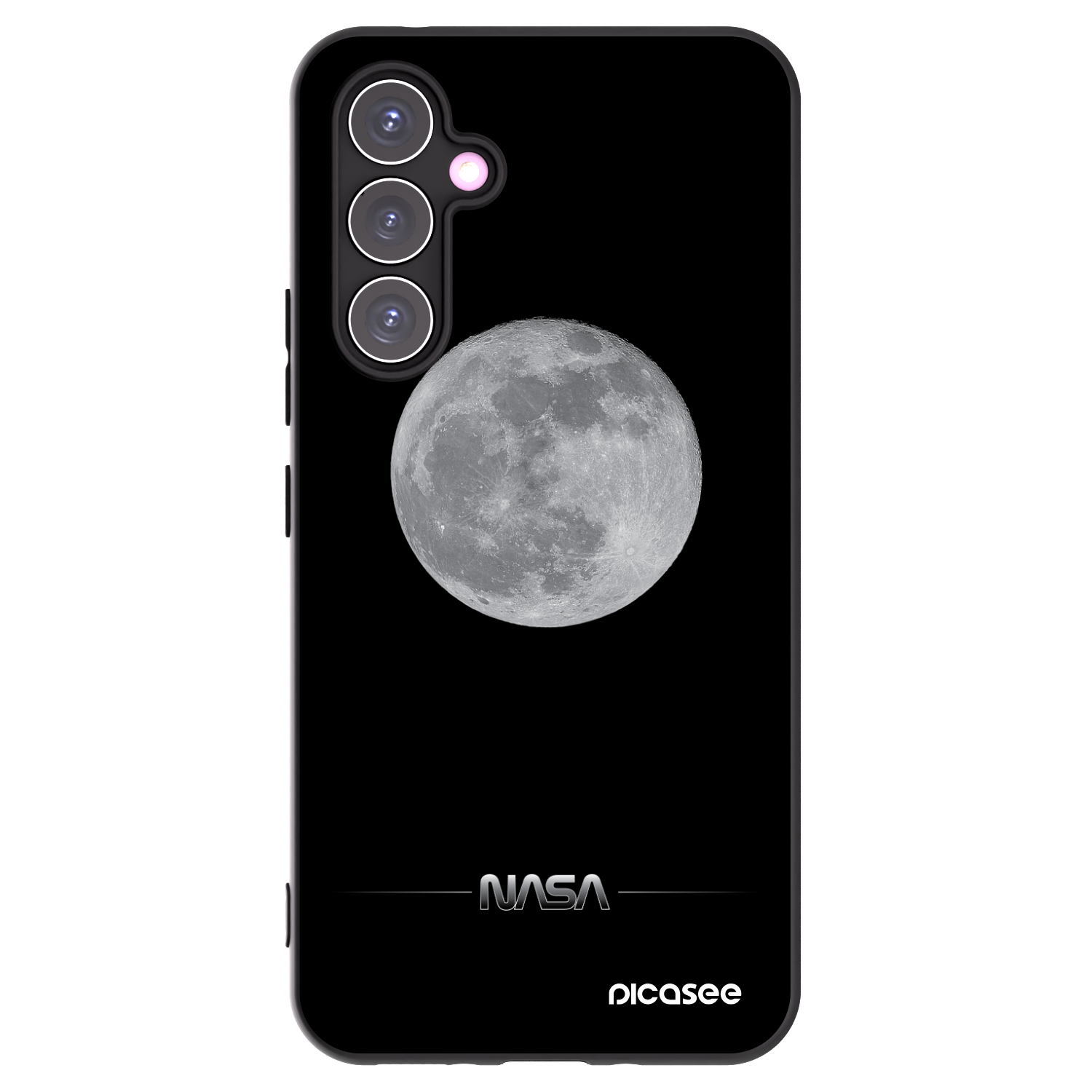 Picasee silikonový černý obal pro Samsung Galaxy A54 5G A546B - Moon Minimal