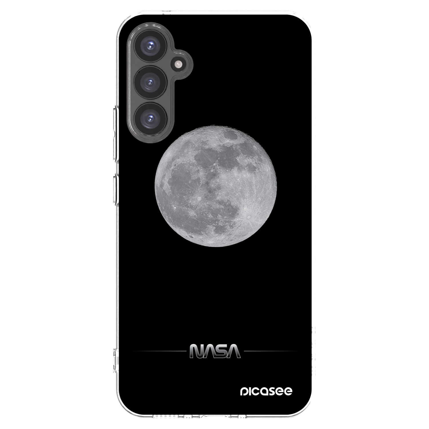 Picasee silikonový průhledný obal pro Samsung Galaxy A34 5G A346B - Moon Minimal