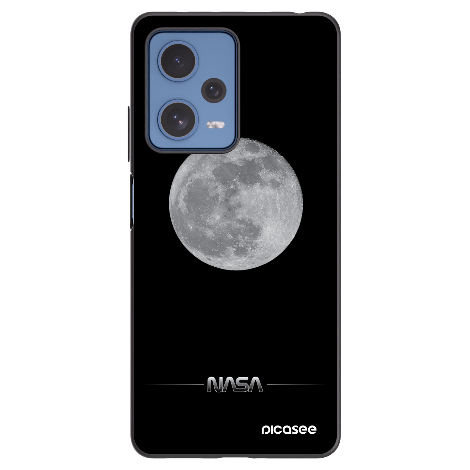 Picasee silikonový černý obal pro Xiaomi Redmi Note 12 Pro 5G - Moon Minimal