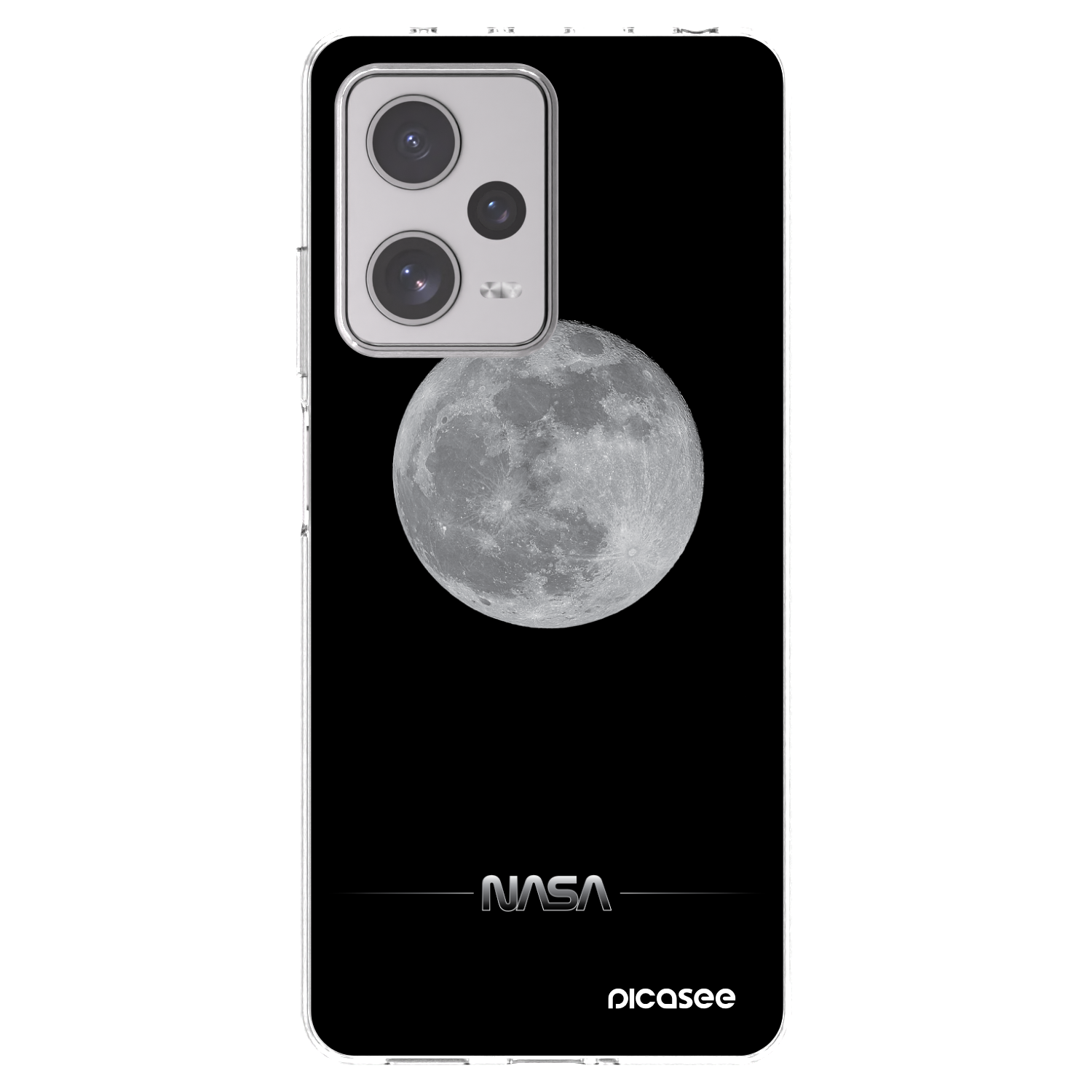 Picasee silikonový průhledný obal pro Xiaomi Redmi Note 12 Pro+ 5G - Moon Minimal