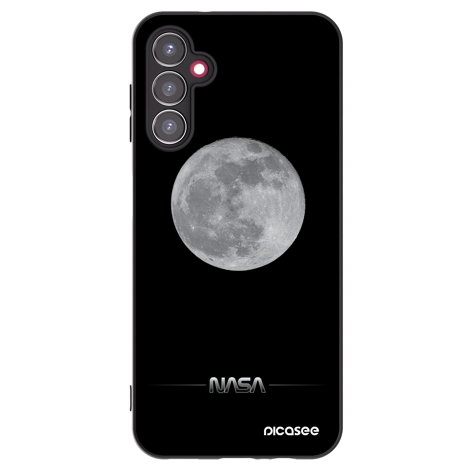 Picasee silikonový černý obal pro Samsung Galaxy A14 4G A145R - Moon Minimal