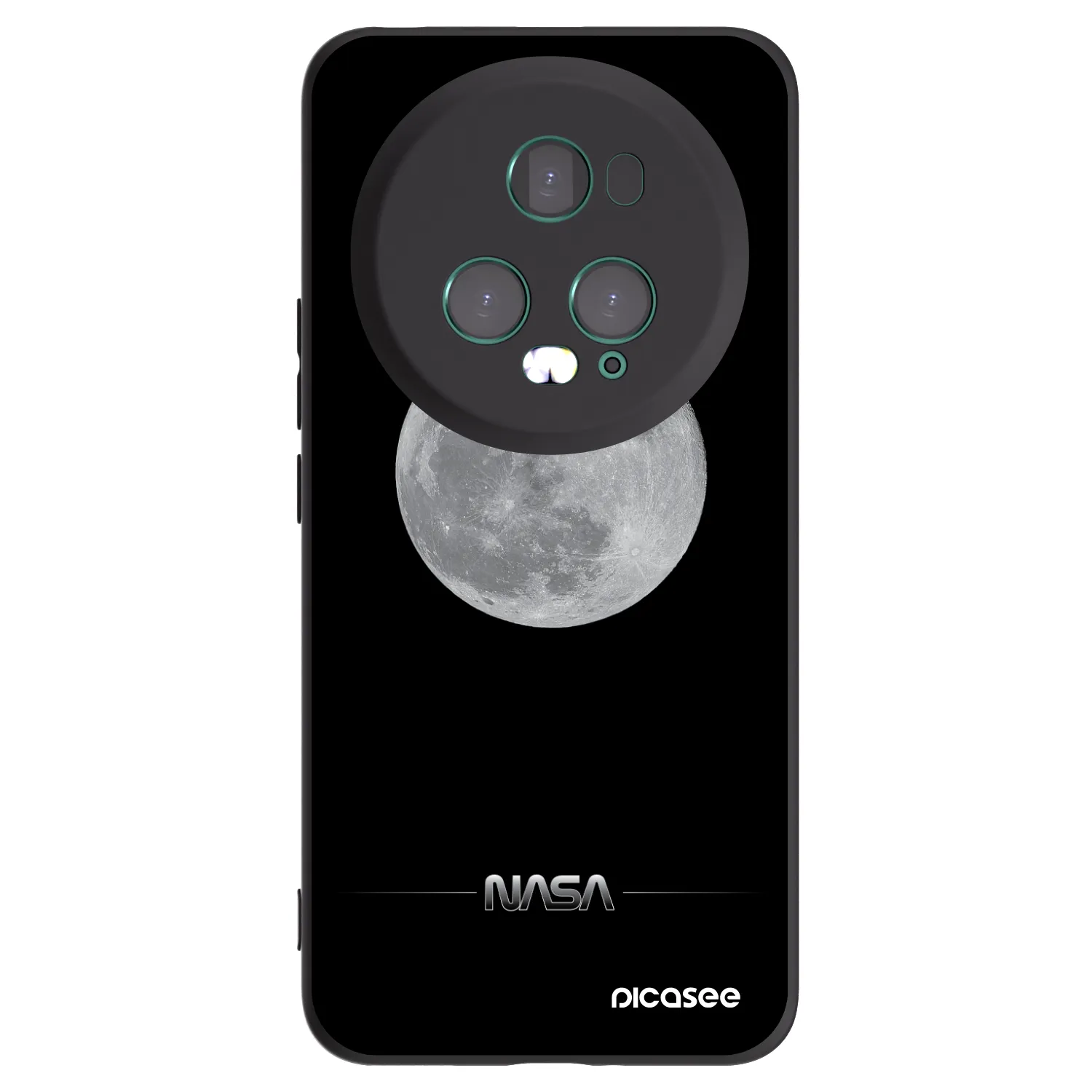 Picasee silikonový černý obal pro Honor Magic5 Pro - Moon Minimal