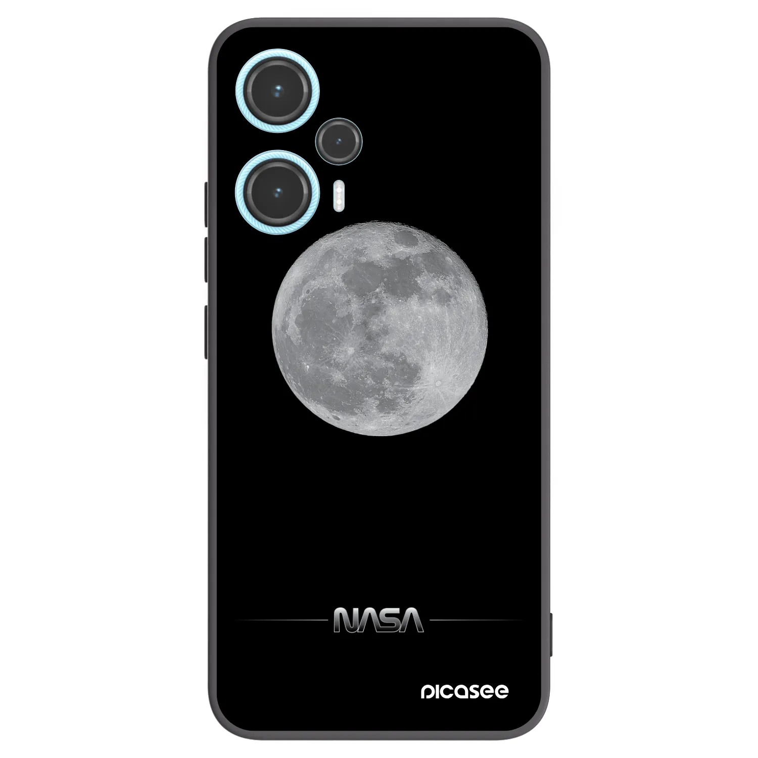 Picasee silikonový černý obal pro Xiaomi Poco F5 - Moon Minimal
