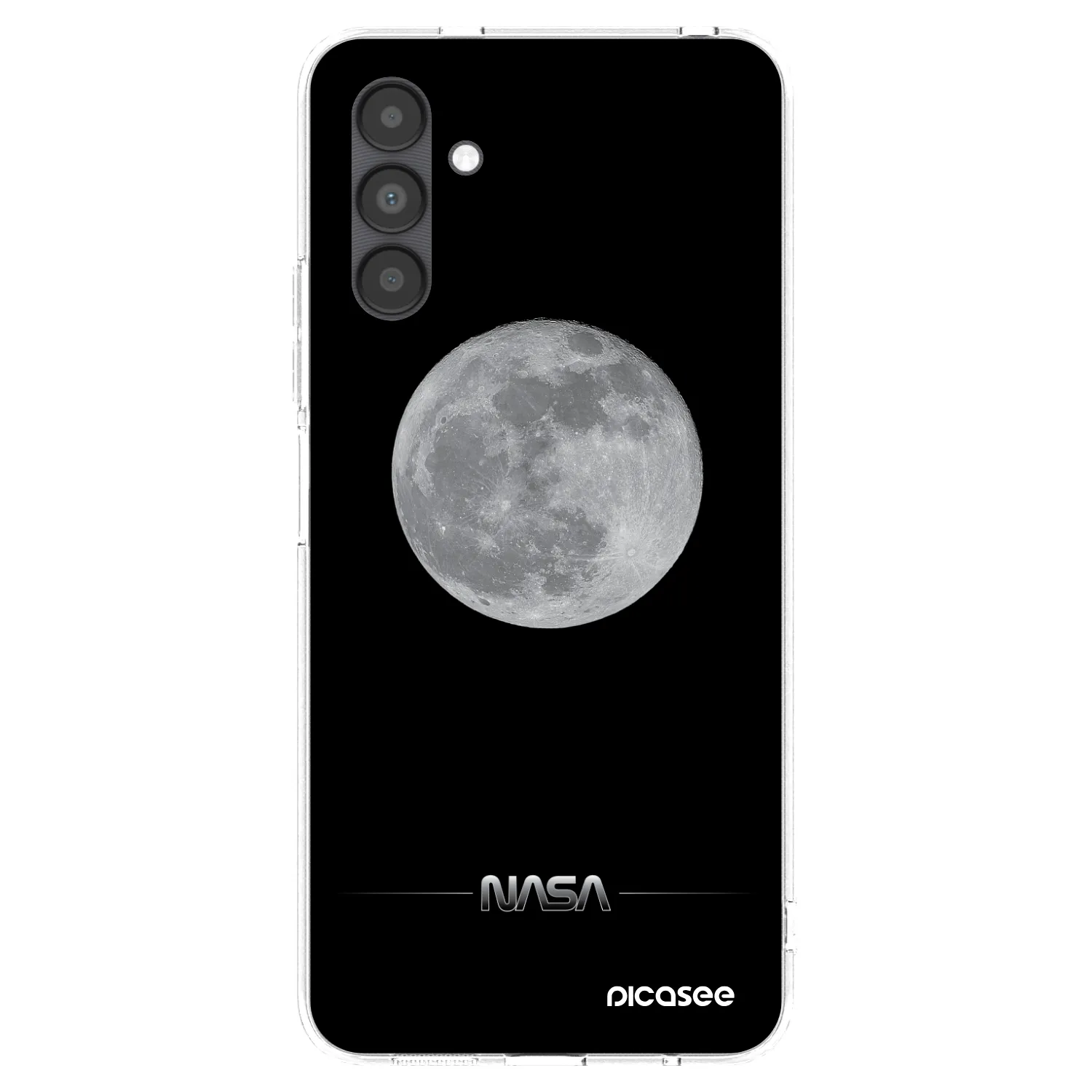 Picasee silikonový průhledný obal pro Samsung Galaxy A04s A047F - Moon Minimal