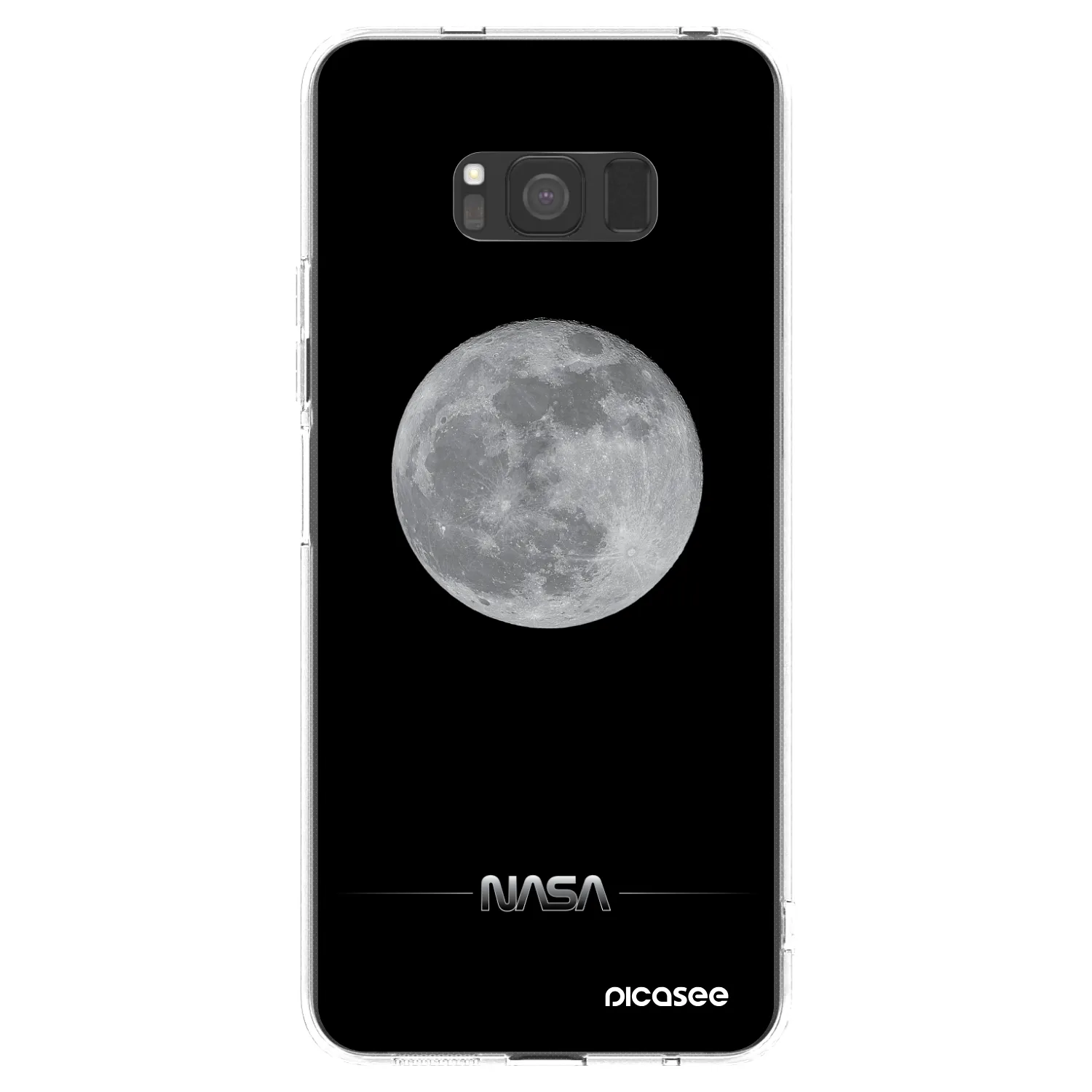 Picasee silikonový průhledný obal pro Samsung Galaxy S8 G950F - Moon Minimal