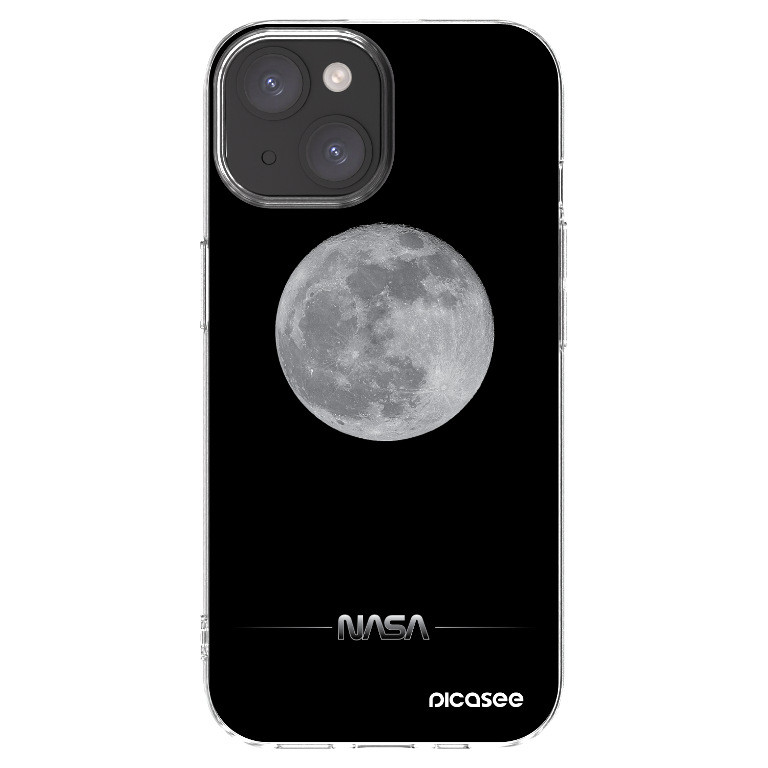 Picasee silikonový průhledný obal pro Apple iPhone 15 - Moon Minimal