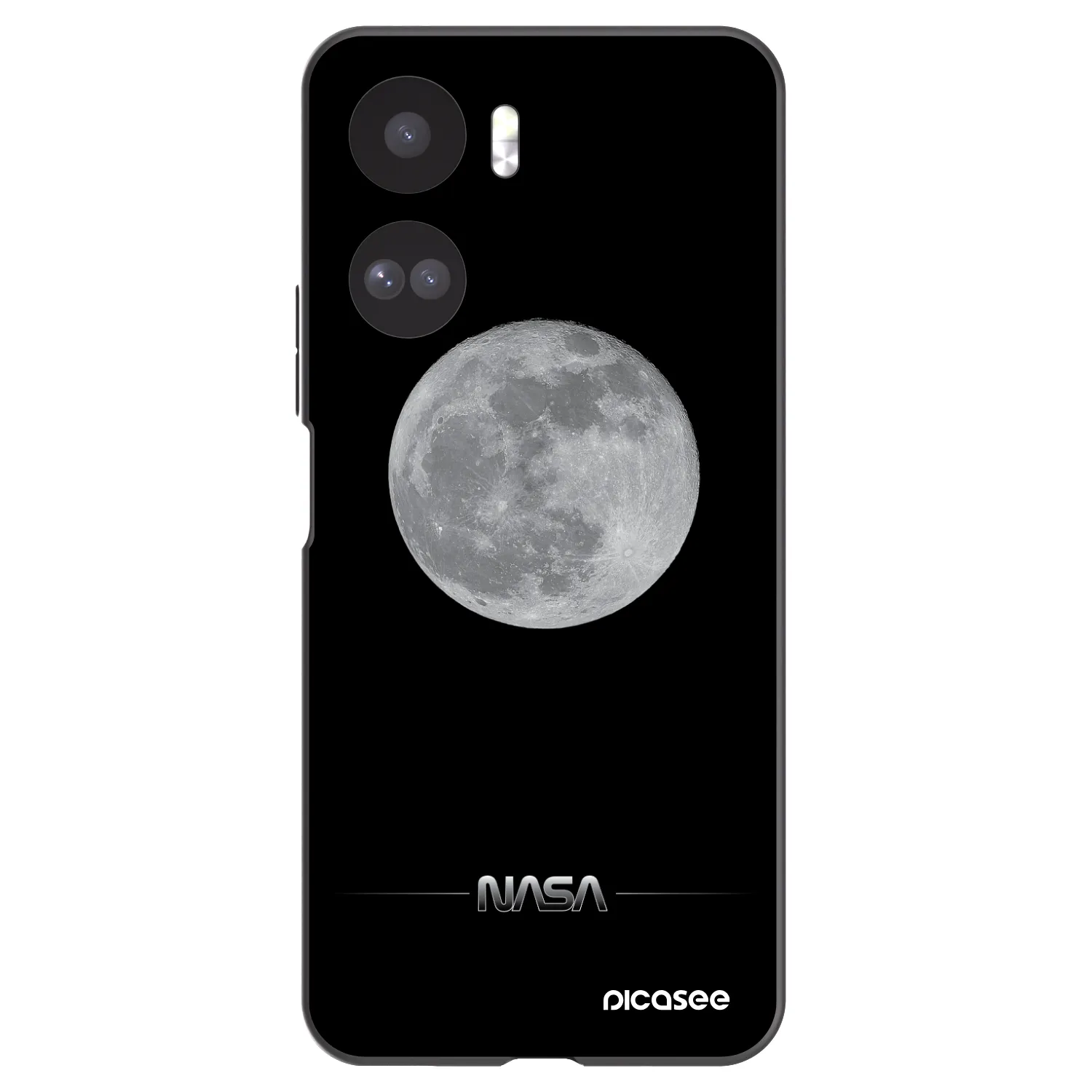 Picasee silikonový černý obal pro Honor 90 Lite 5G - Moon Minimal