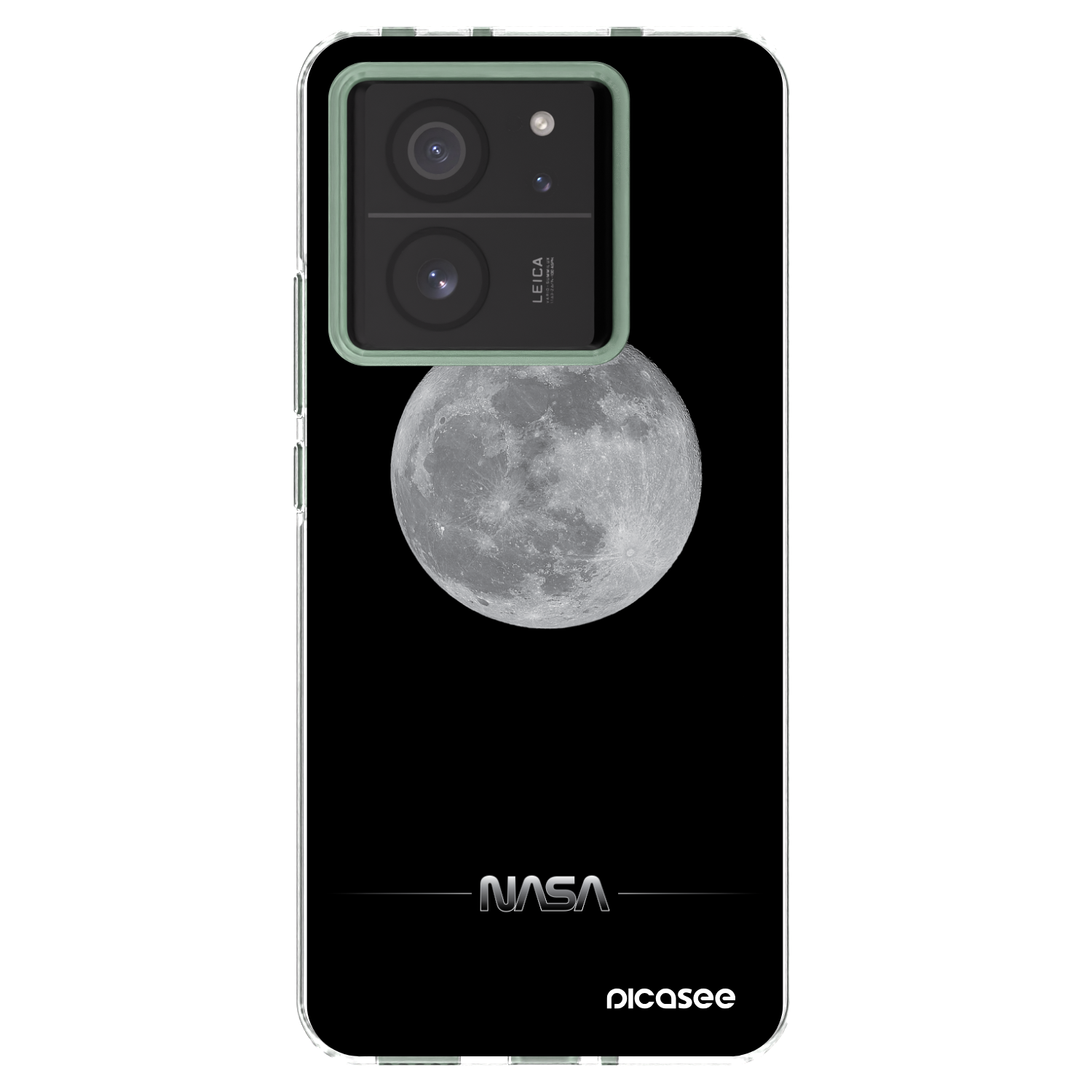 Picasee silikonový průhledný obal pro Xiaomi 13T - Moon Minimal