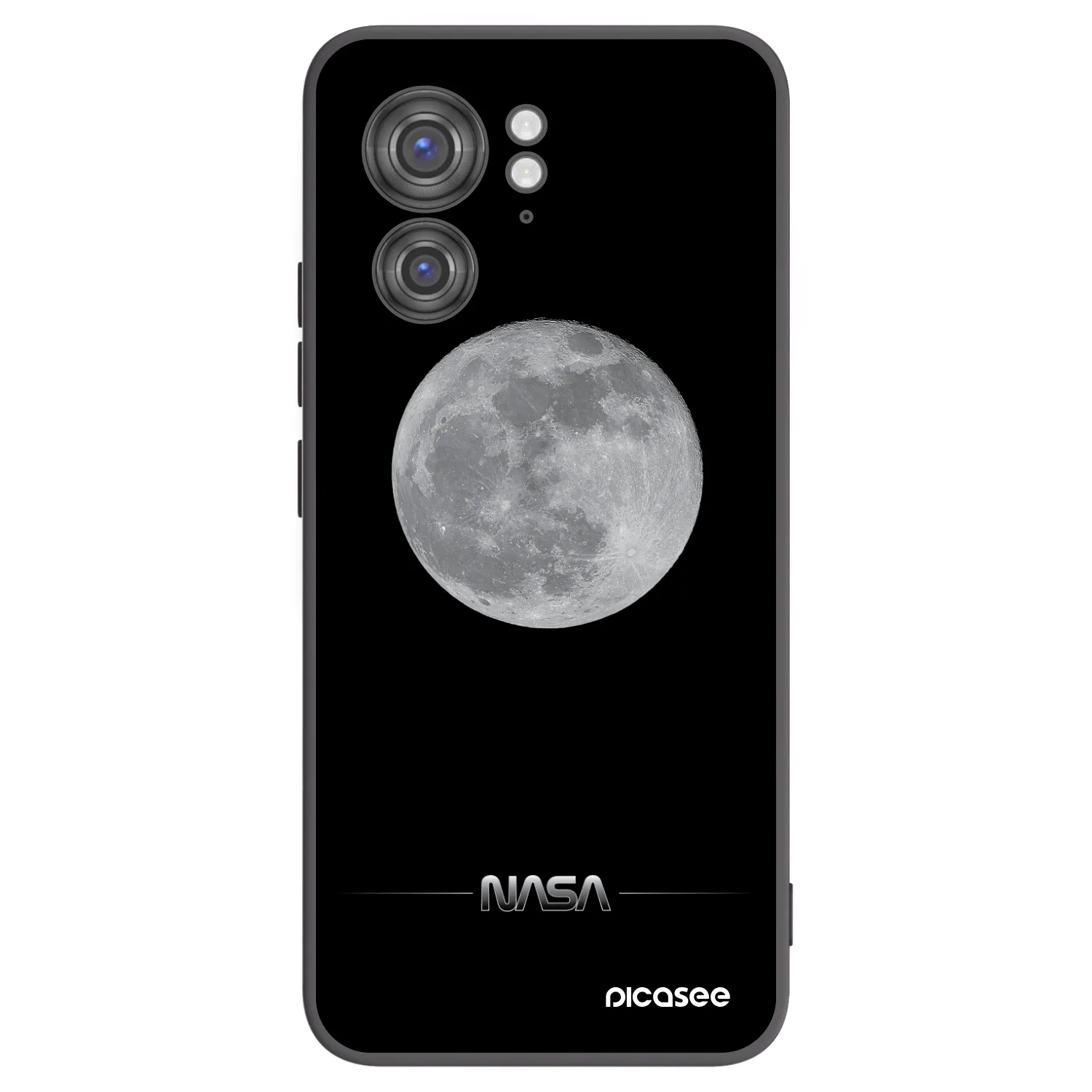 Picasee silikonový černý obal pro Motorola Edge 40 - Moon Minimal