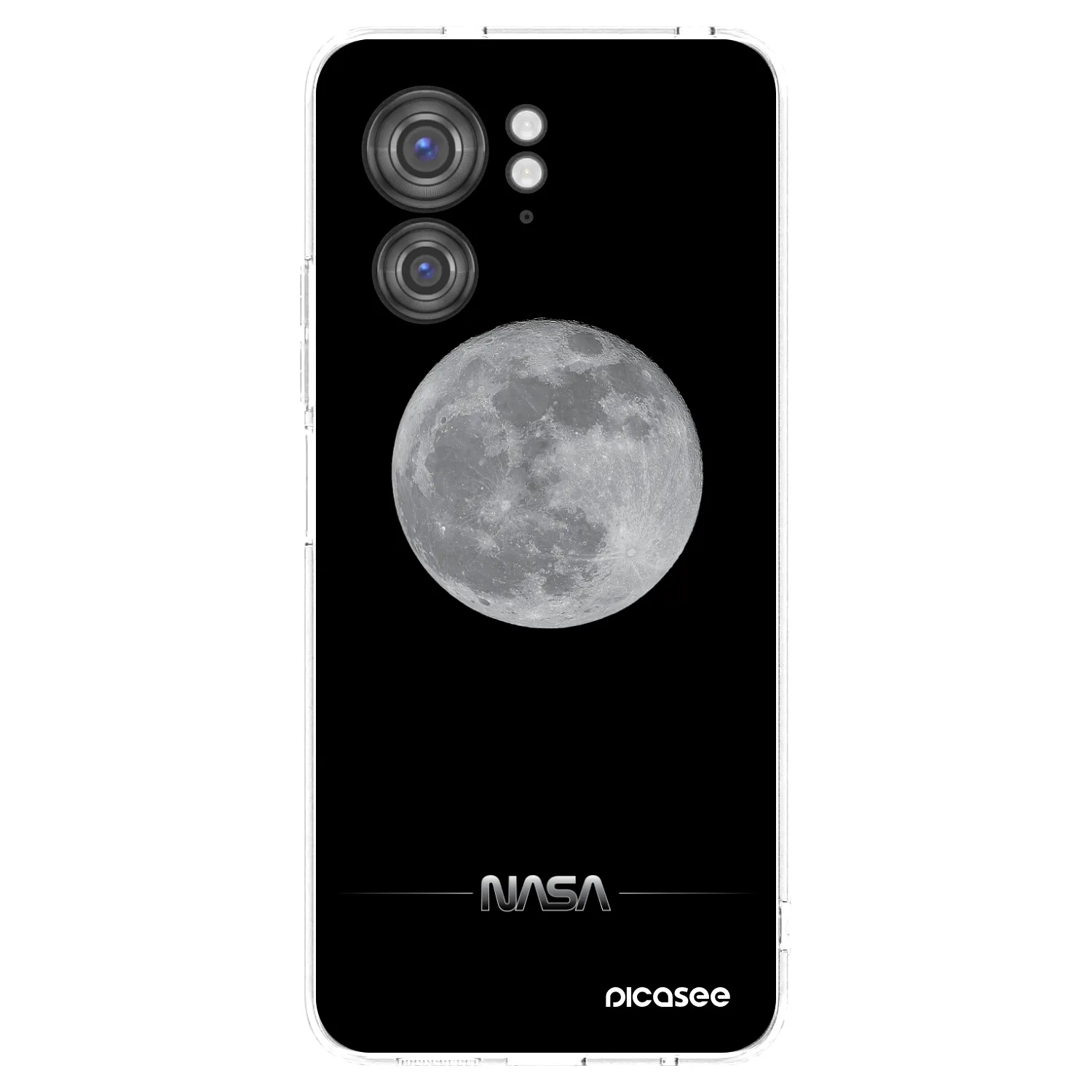 Picasee silikonový průhledný obal pro Motorola Edge 40 - Moon Minimal