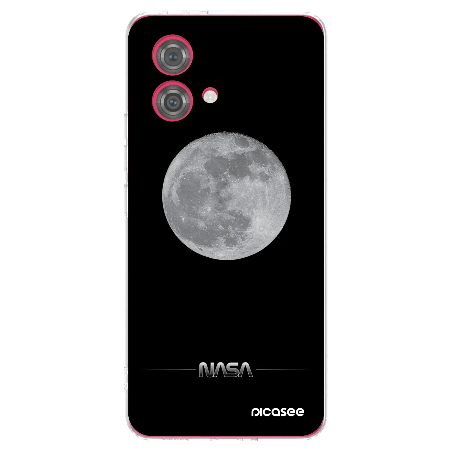 Picasee silikonový průhledný obal pro Motorola Moto G84 5G - Moon Minimal