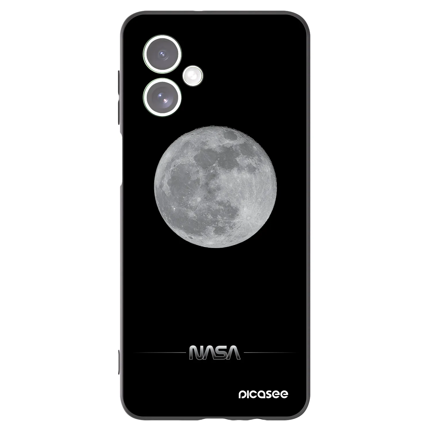 Picasee silikonový černý obal pro Motorola Moto G54 5G - Moon Minimal