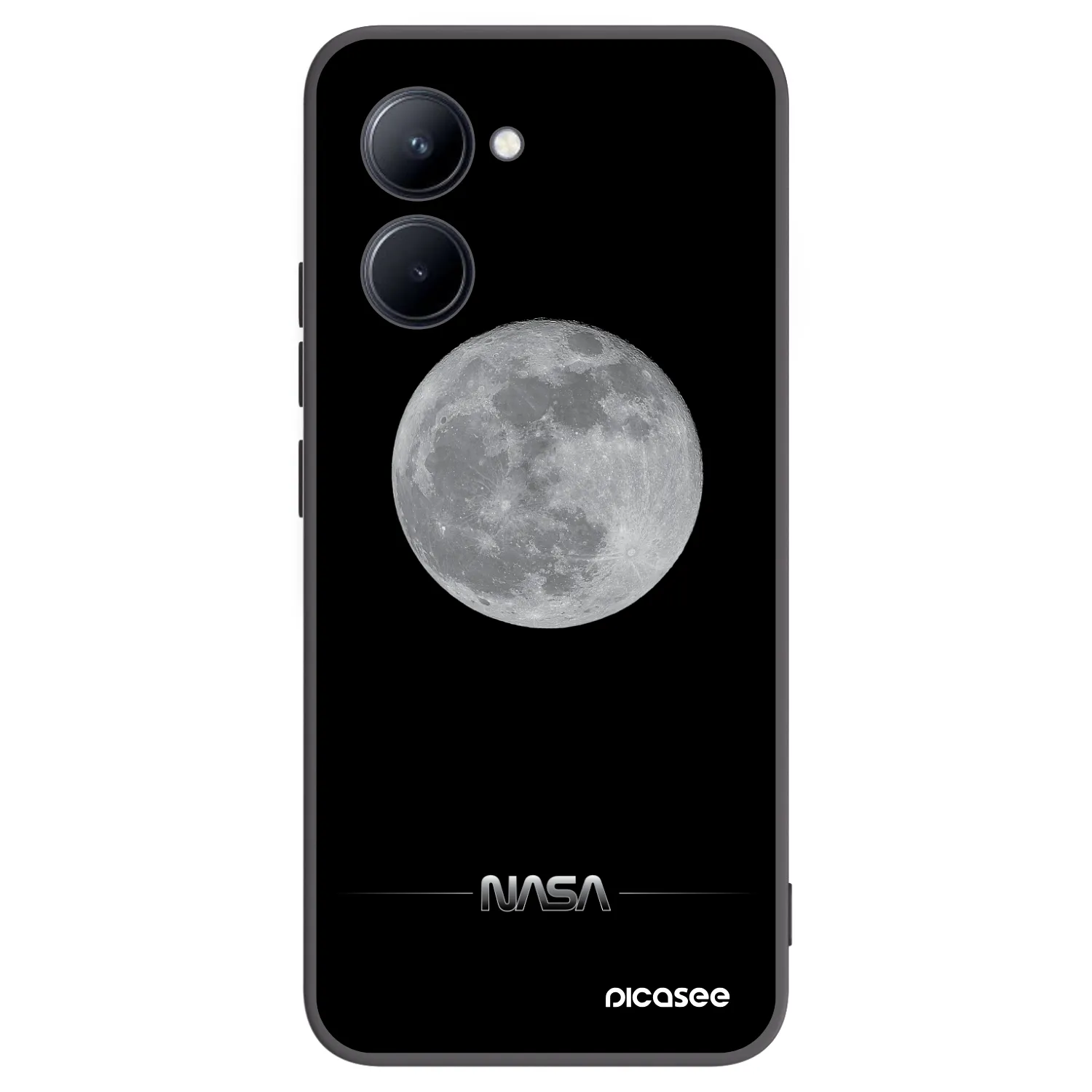 Picasee silikonový černý obal pro Realme C33 (2023) - Moon Minimal