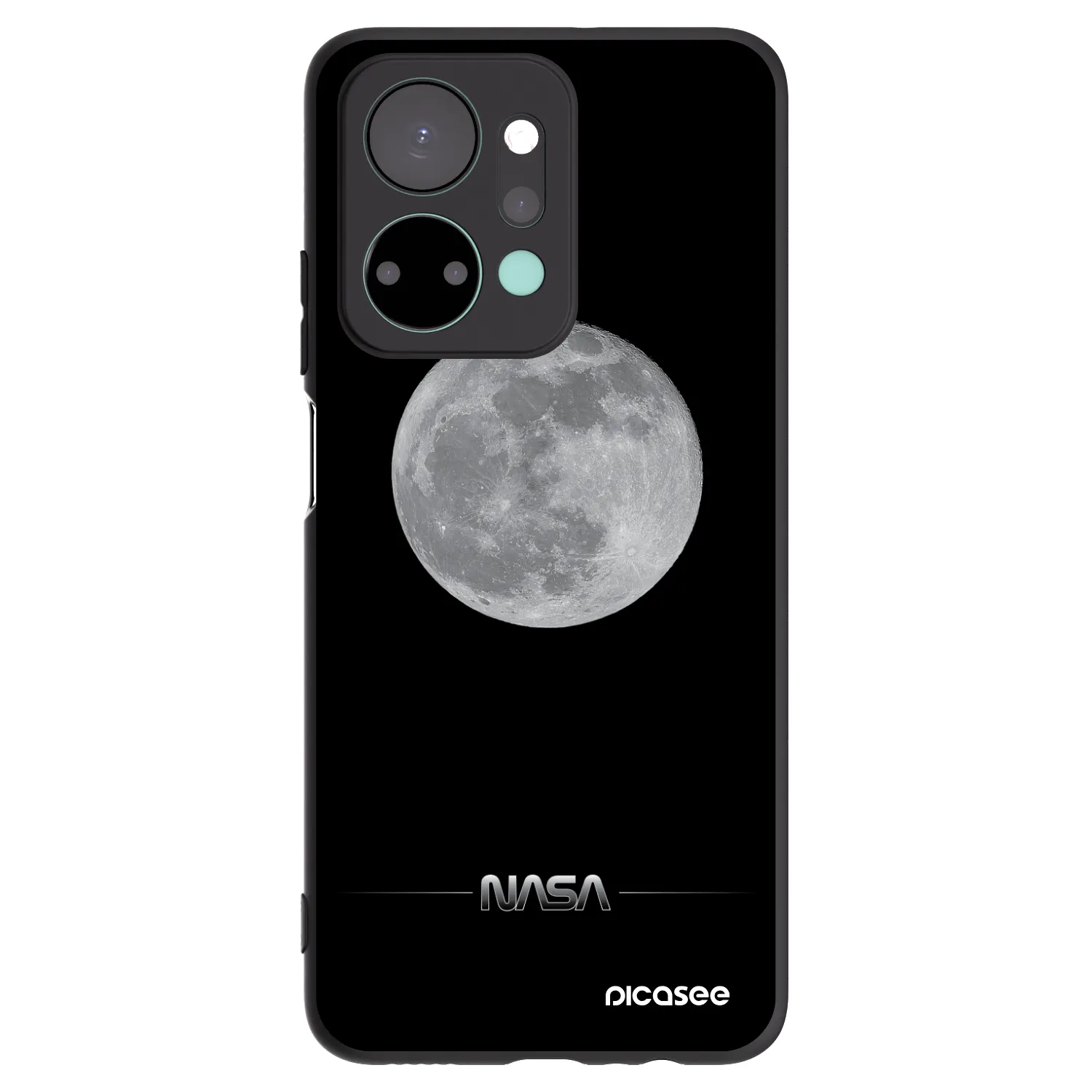 Picasee silikonový černý obal pro Honor X7a - Moon Minimal