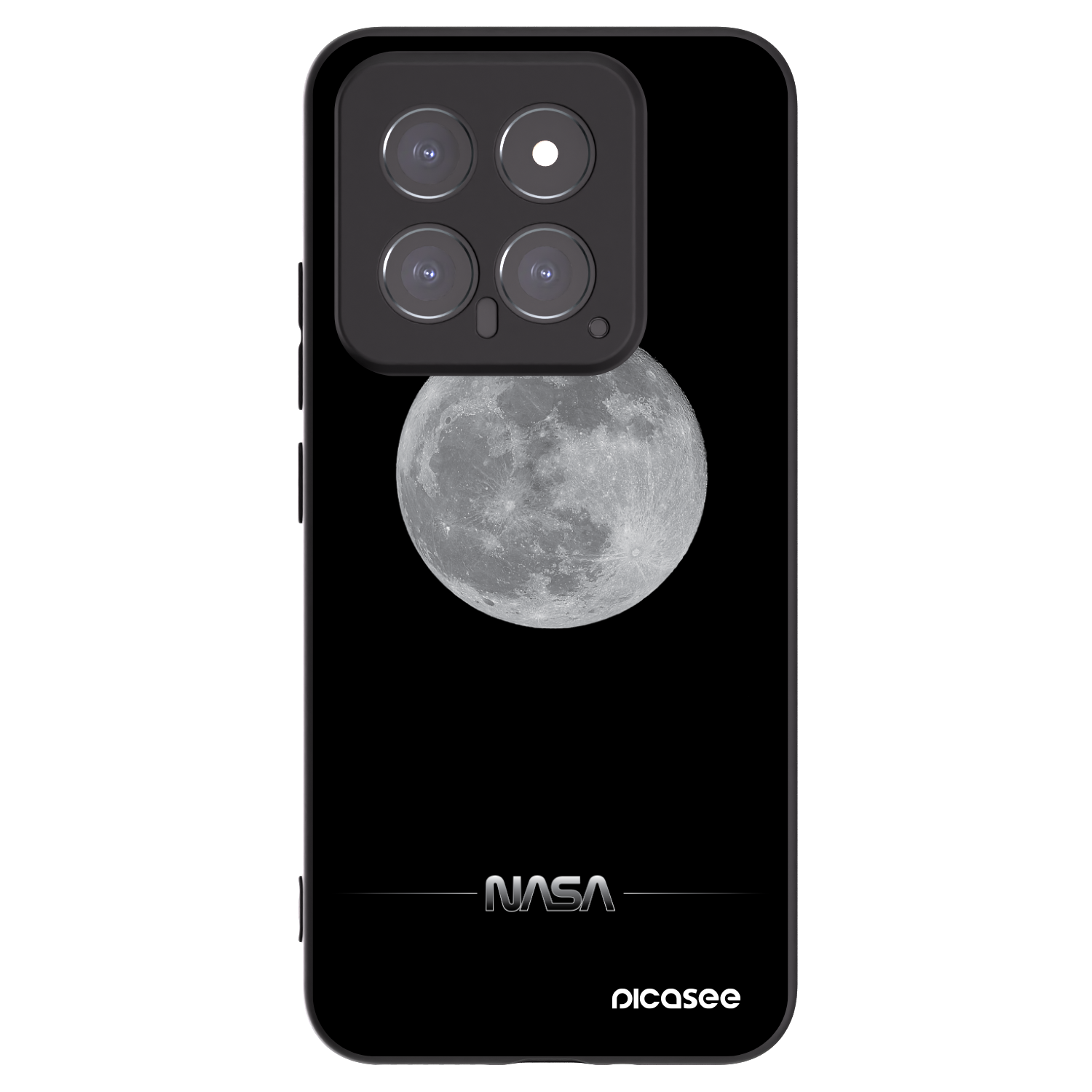 Picasee silikonový černý obal pro Xiaomi 14 - Moon Minimal