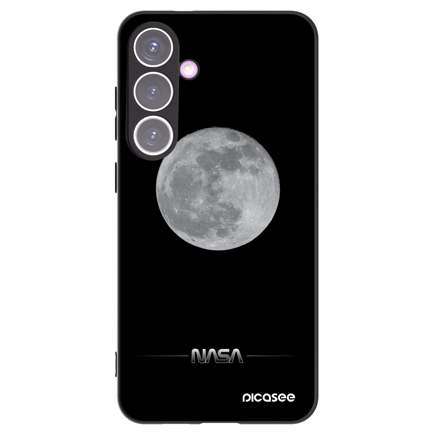 Picasee silikonový černý obal pro Samsung Galaxy S24+ S926B 5G - Moon Minimal