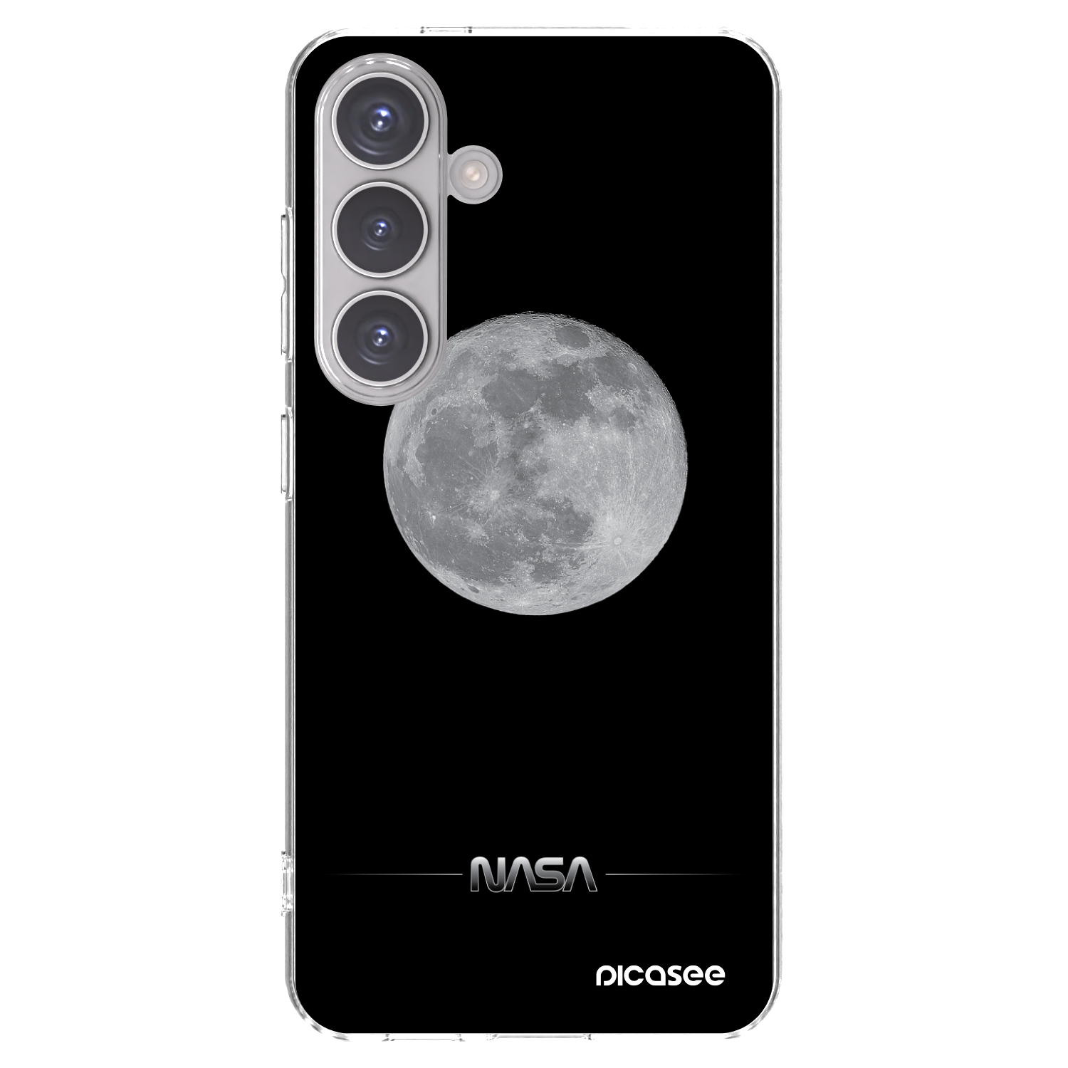 Picasee silikonový průhledný obal pro Samsung Galaxy S24 S921B 5G - Moon Minimal