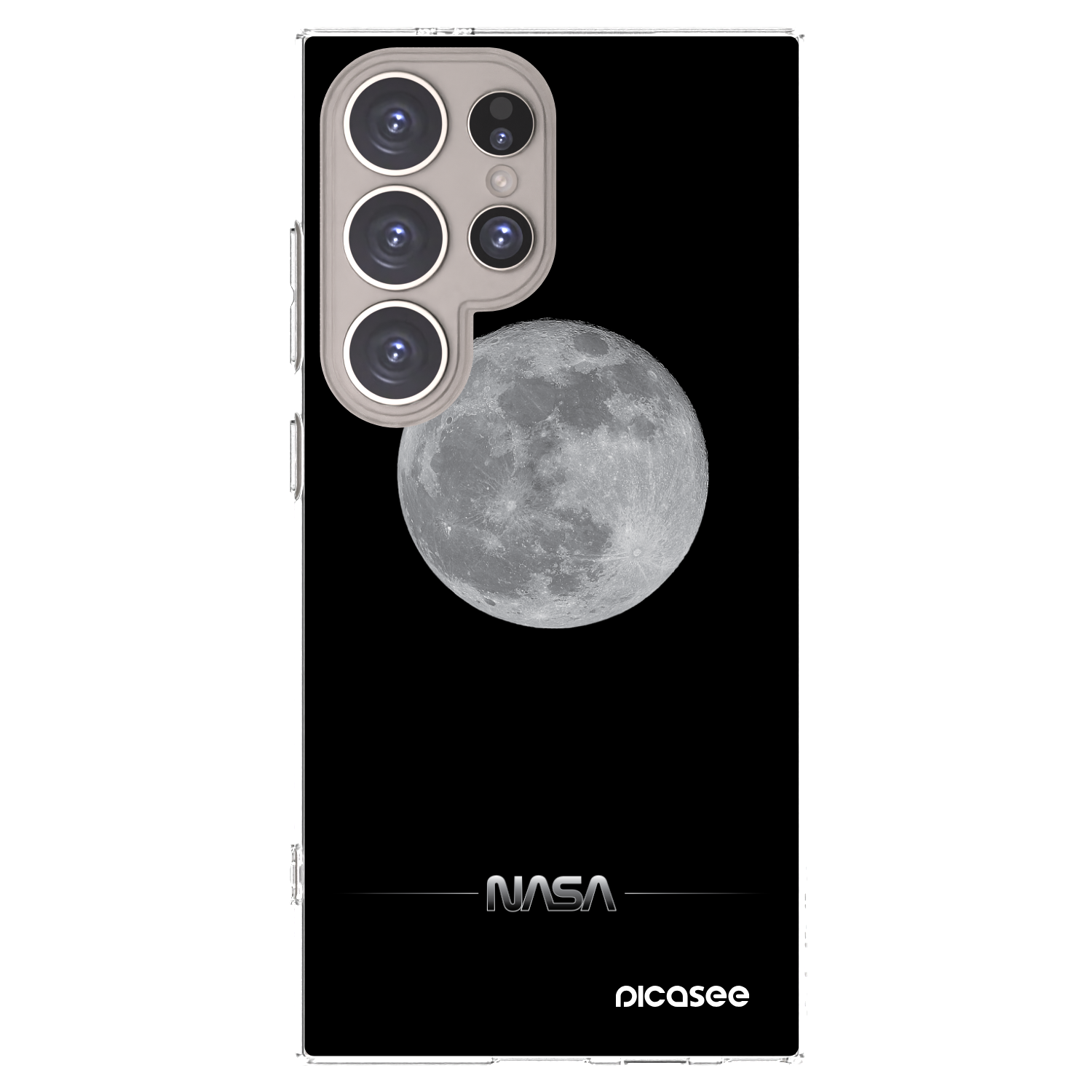 Picasee silikonový průhledný obal pro Samsung Galaxy S24 Ultra S928B 5G - Moon Minimal