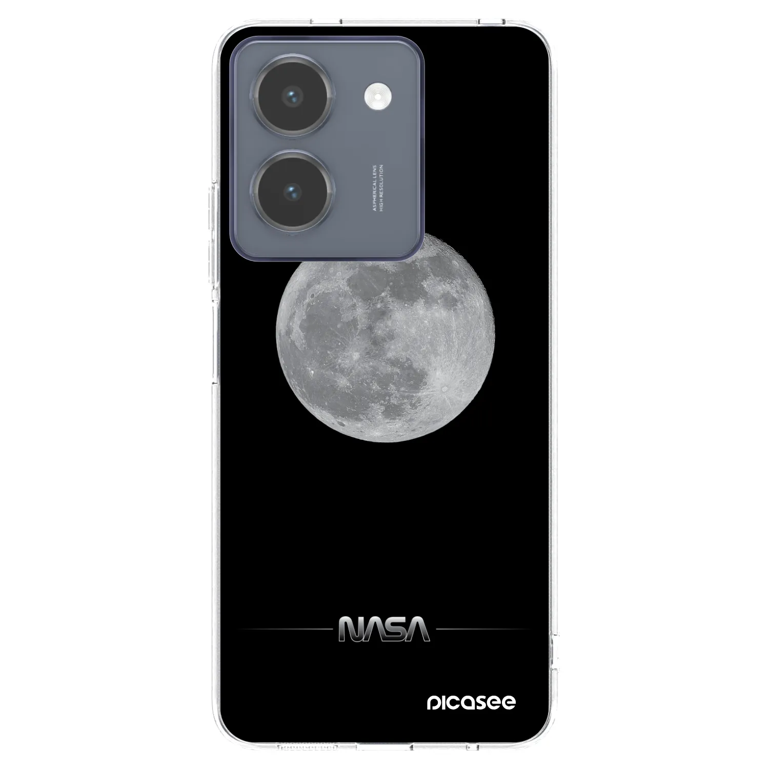 Picasee silikonový průhledný obal pro Vivo Y36 4G - Moon Minimal