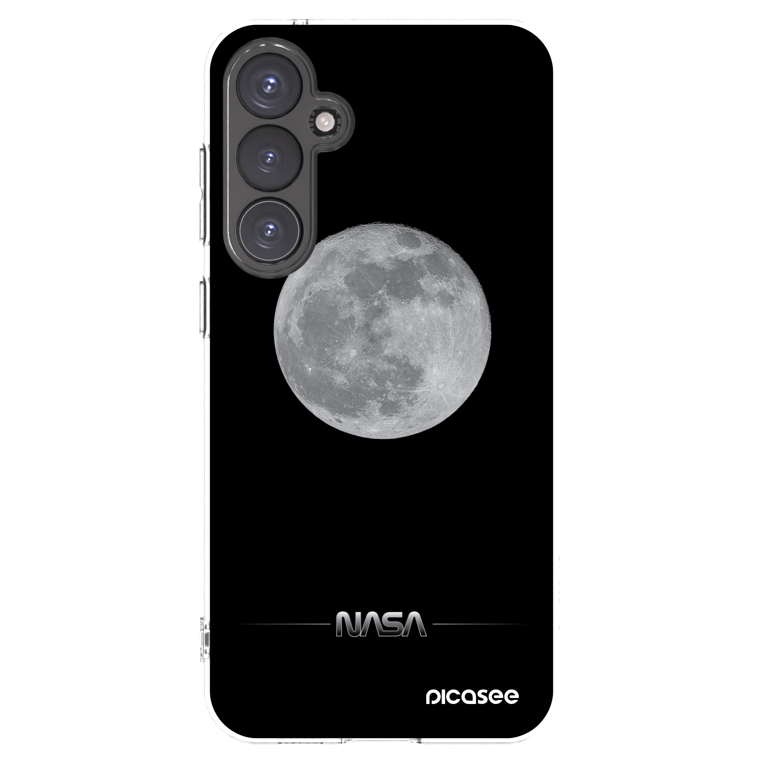 Picasee silikonový průhledný obal pro Samsung Galaxy S23 FE S711B - Moon Minimal