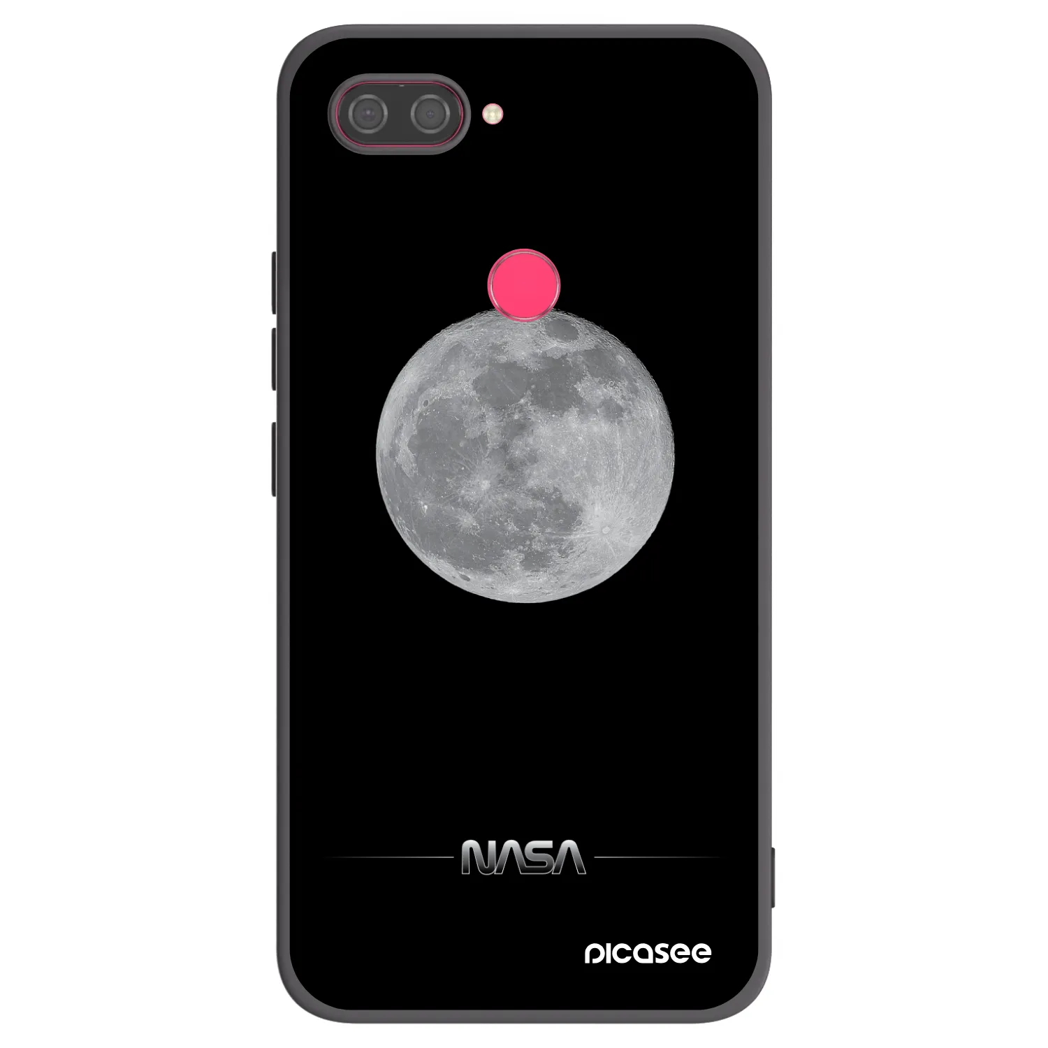 Picasee silikonový černý obal pro Xiaomi Mi 8 Lite - Moon Minimal