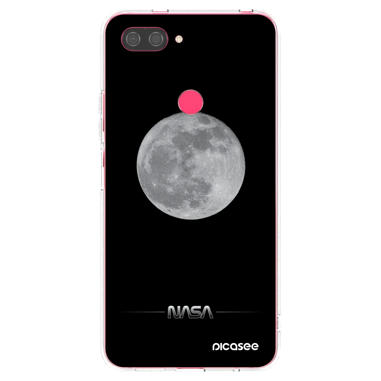 Picasee silikonový průhledný obal pro Xiaomi Mi 8 Lite - Moon Minimal