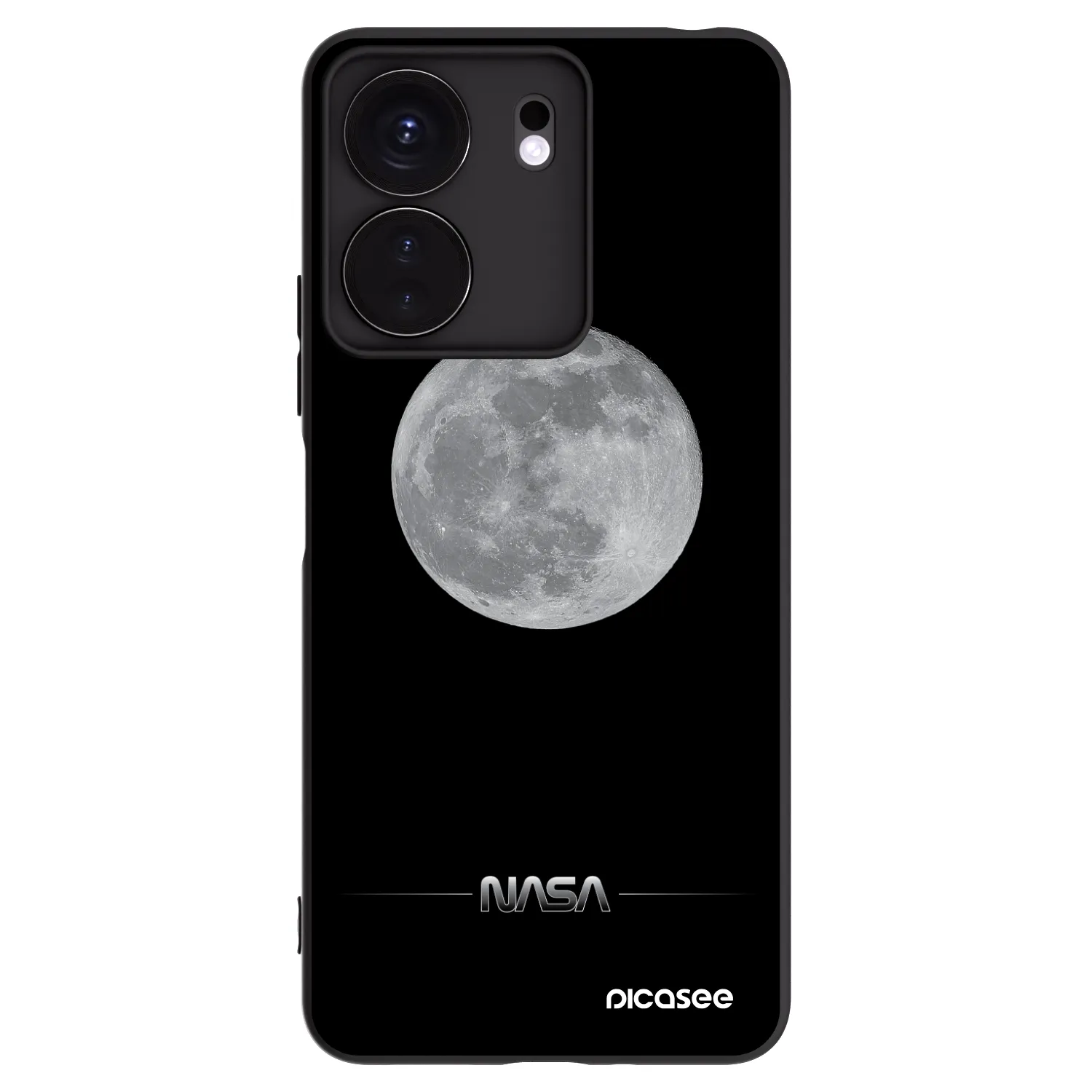 Picasee silikonový černý obal pro Xiaomi Redmi 13C 4G - Moon Minimal