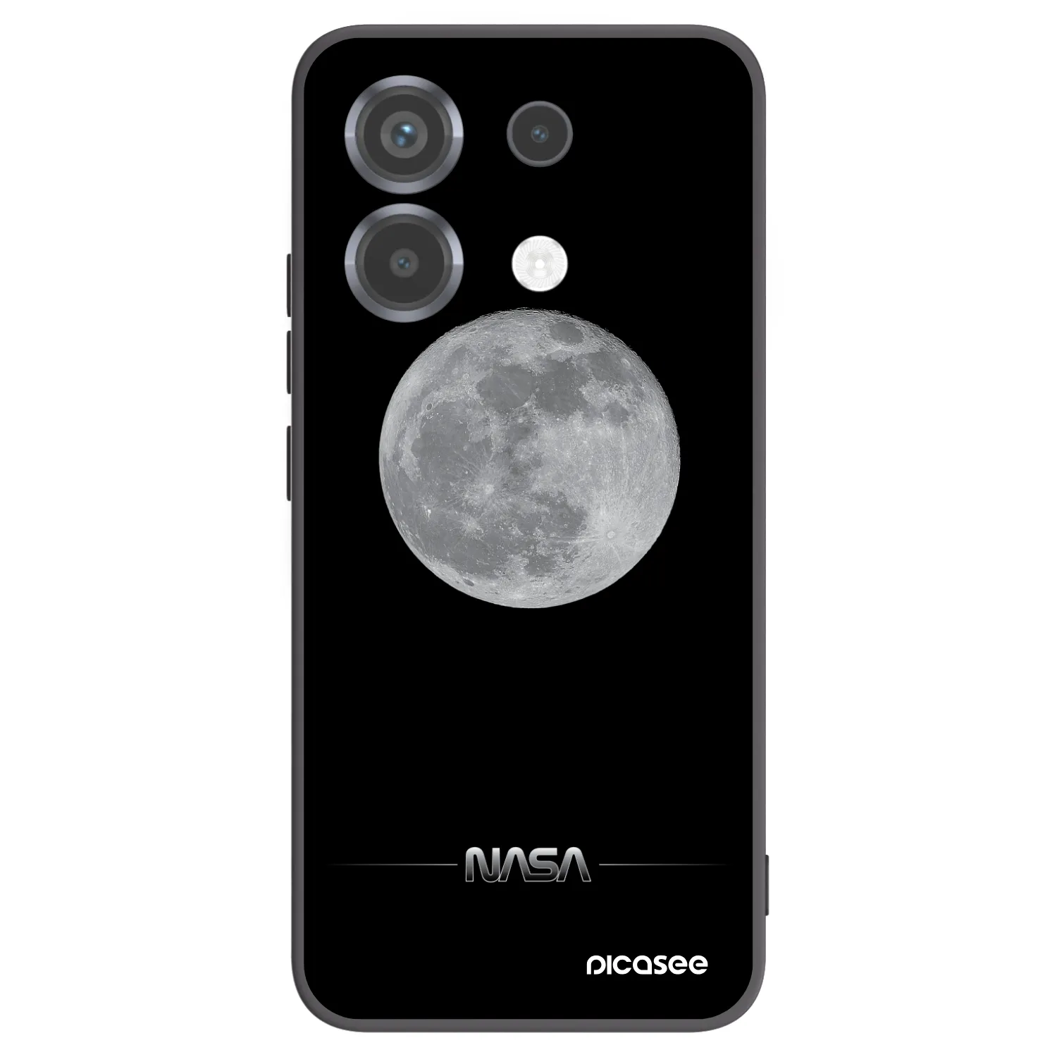 Picasee silikonový černý obal pro Xiaomi Poco X6 - Moon Minimal