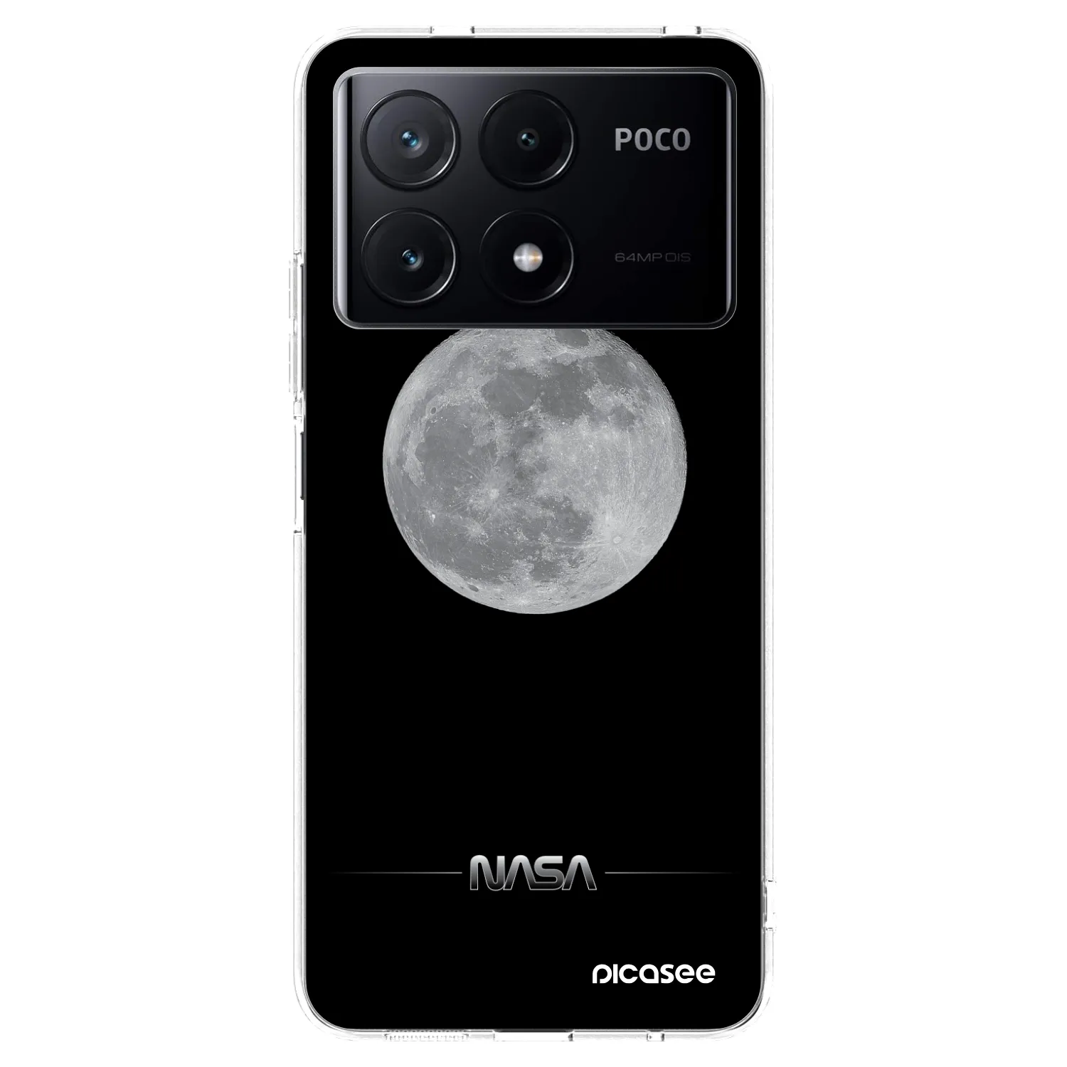 Picasee silikonový průhledný obal pro Xiaomi Poco X6 Pro - Moon Minimal