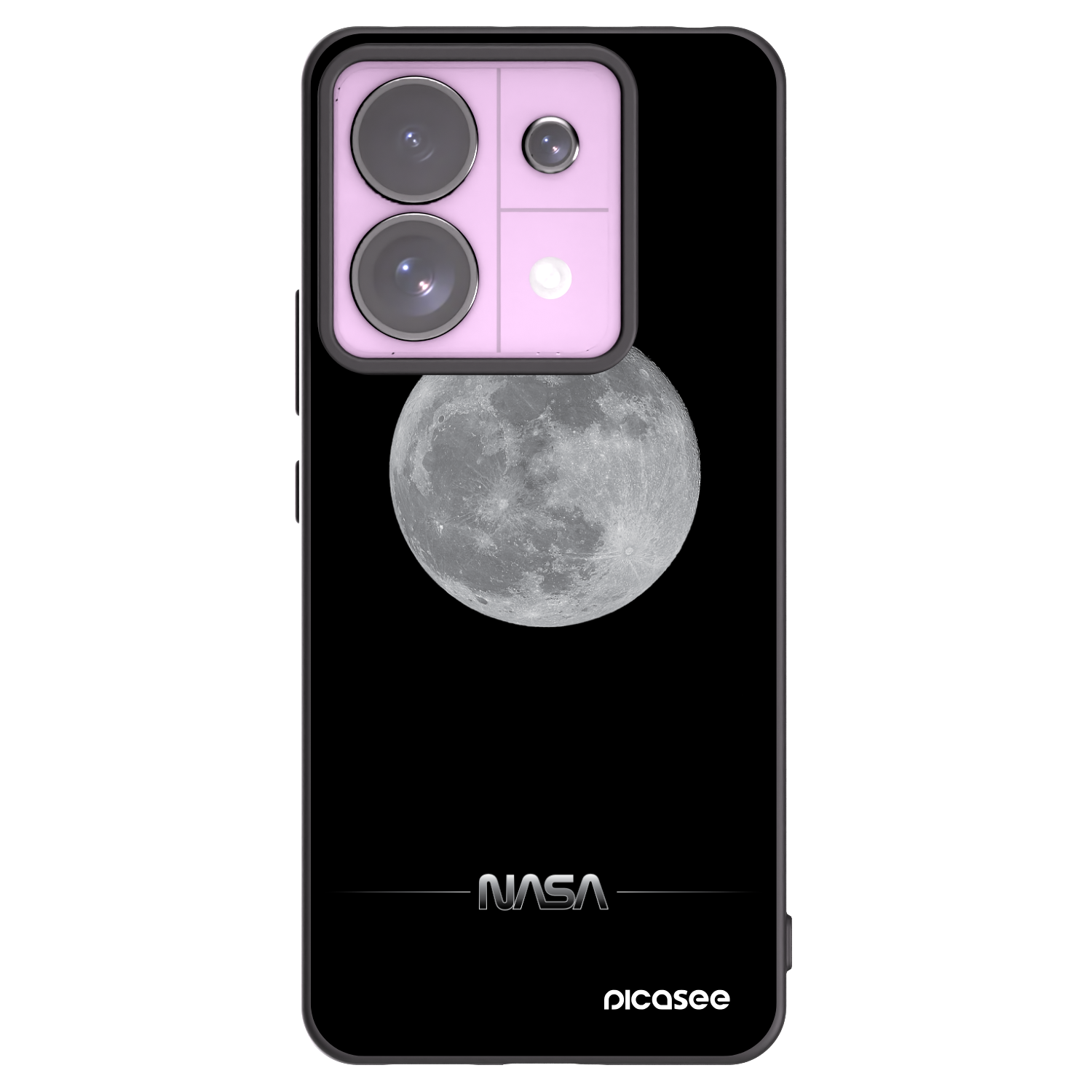 Picasee silikonový černý obal pro Xiaomi Redmi Note 13 Pro 5G - Moon Minimal