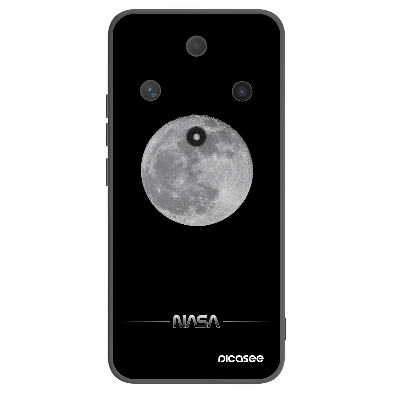 Picasee silikonový černý obal pro Honor Magic6 Lite 5G - Moon Minimal