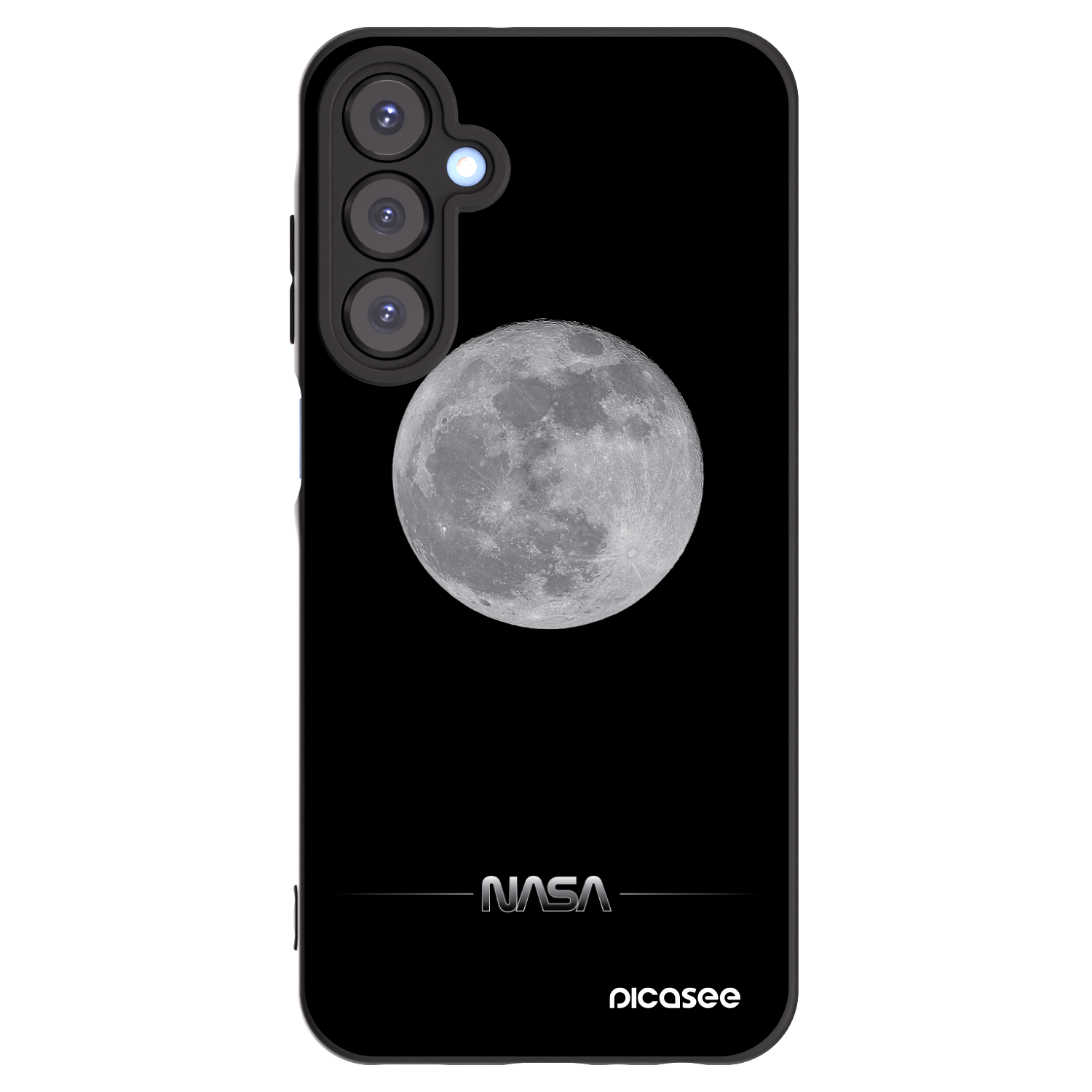 Picasee silikonový černý obal pro Samsung Galaxy A25 A256B 5G - Moon Minimal