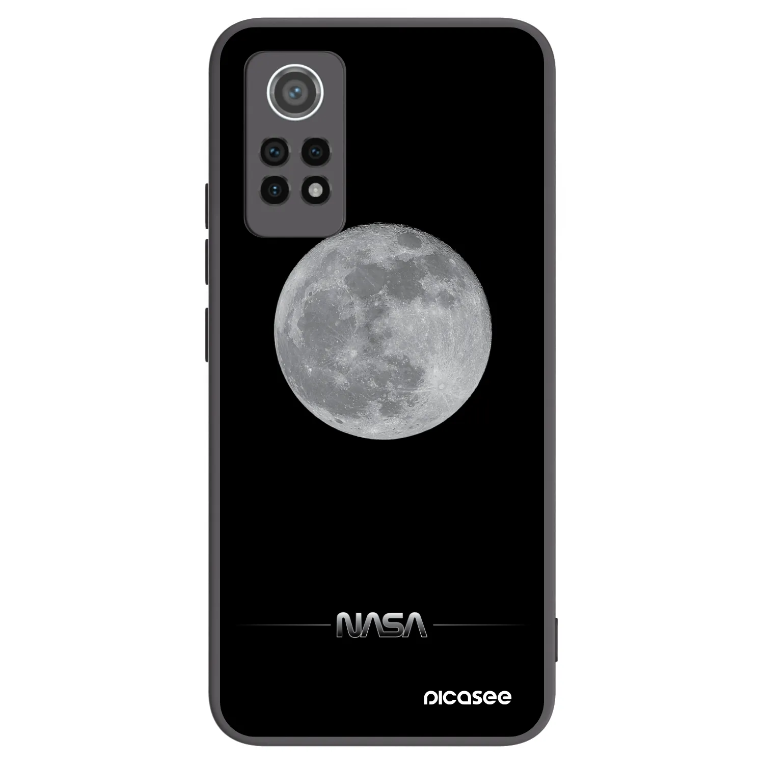 Picasee silikonový černý obal pro Xiaomi Redmi Note 12 Pro 4G - Moon Minimal