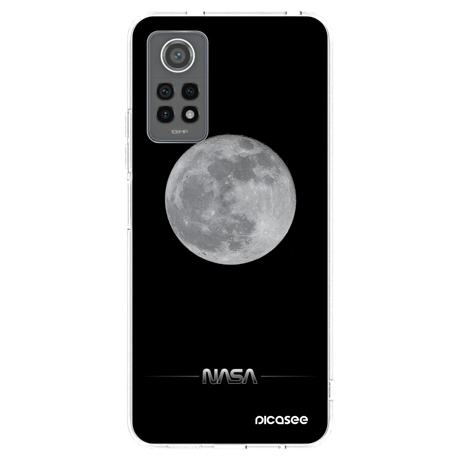 Picasee silikonový průhledný obal pro Xiaomi Redmi Note 12 Pro 4G - Moon Minimal