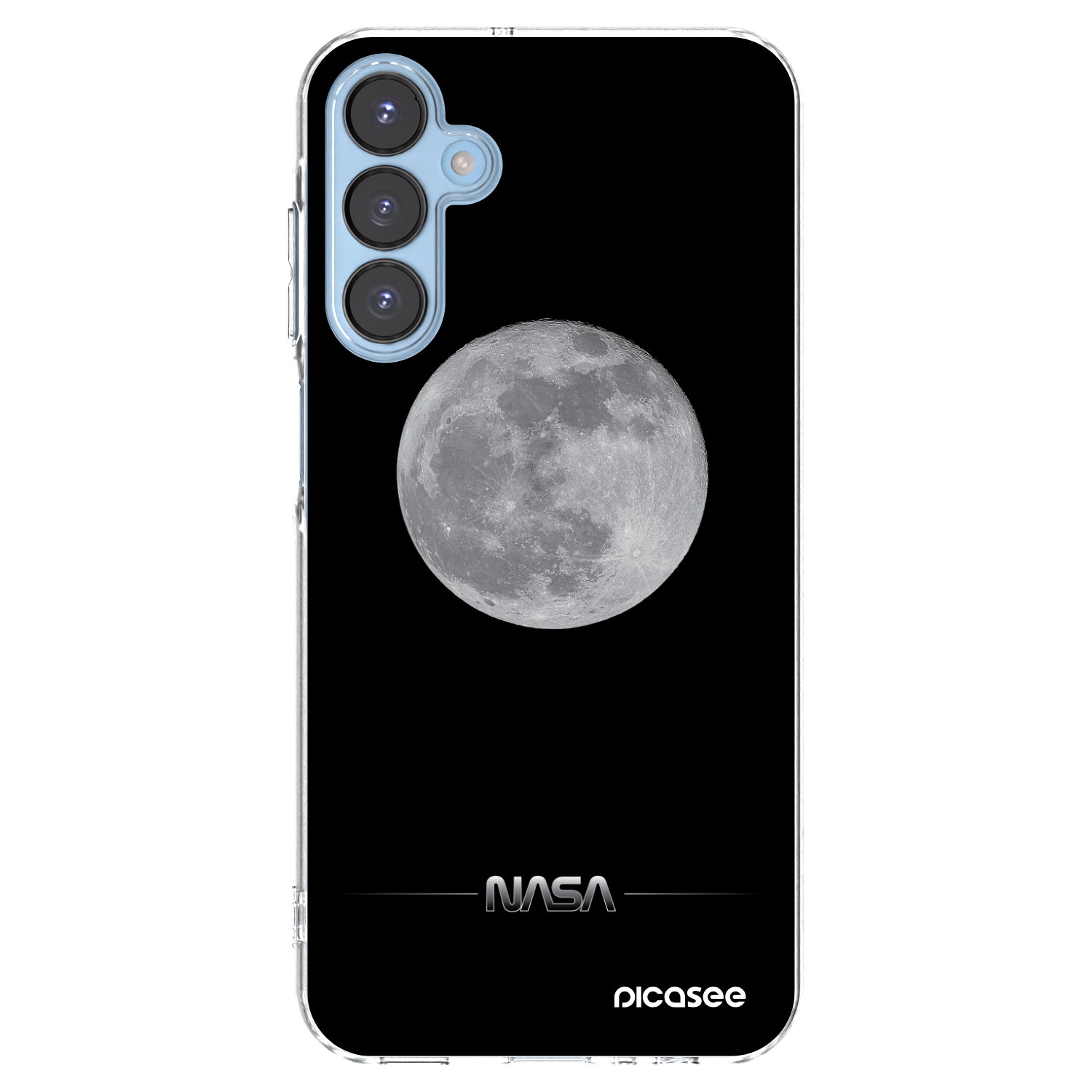 Picasee silikonový průhledný obal pro Samsung Galaxy A15 A156B 5G - Moon Minimal