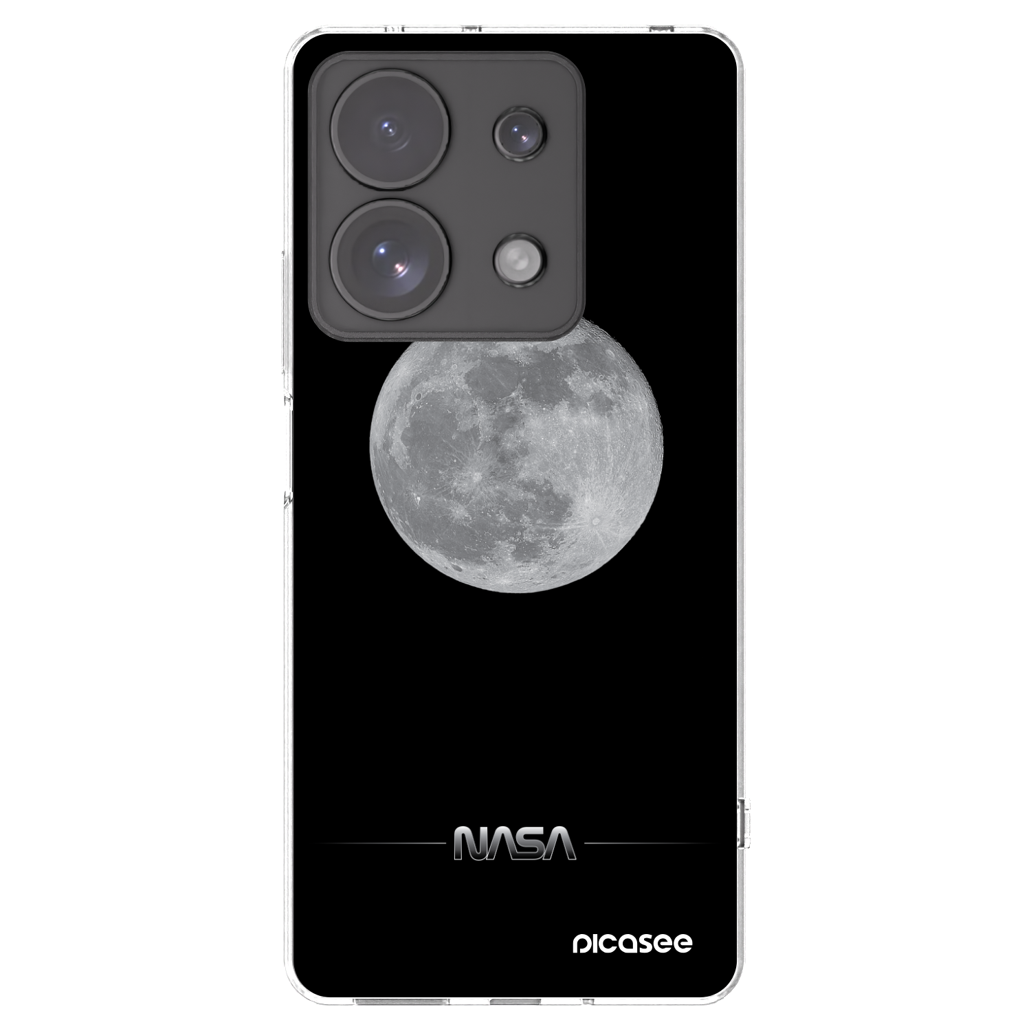 Picasee silikonový průhledný obal pro Xiaomi Redmi Note 13 Pro 4G - Moon Minimal