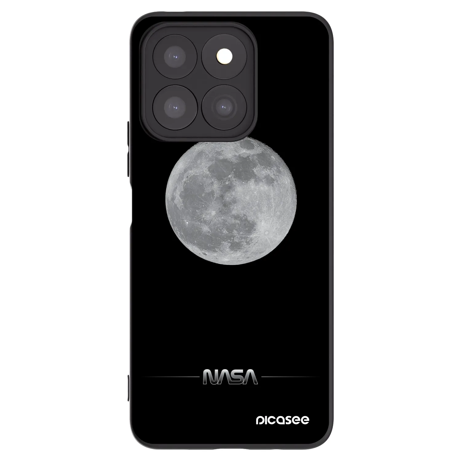 Picasee silikonový černý obal pro Honor X8b - Moon Minimal