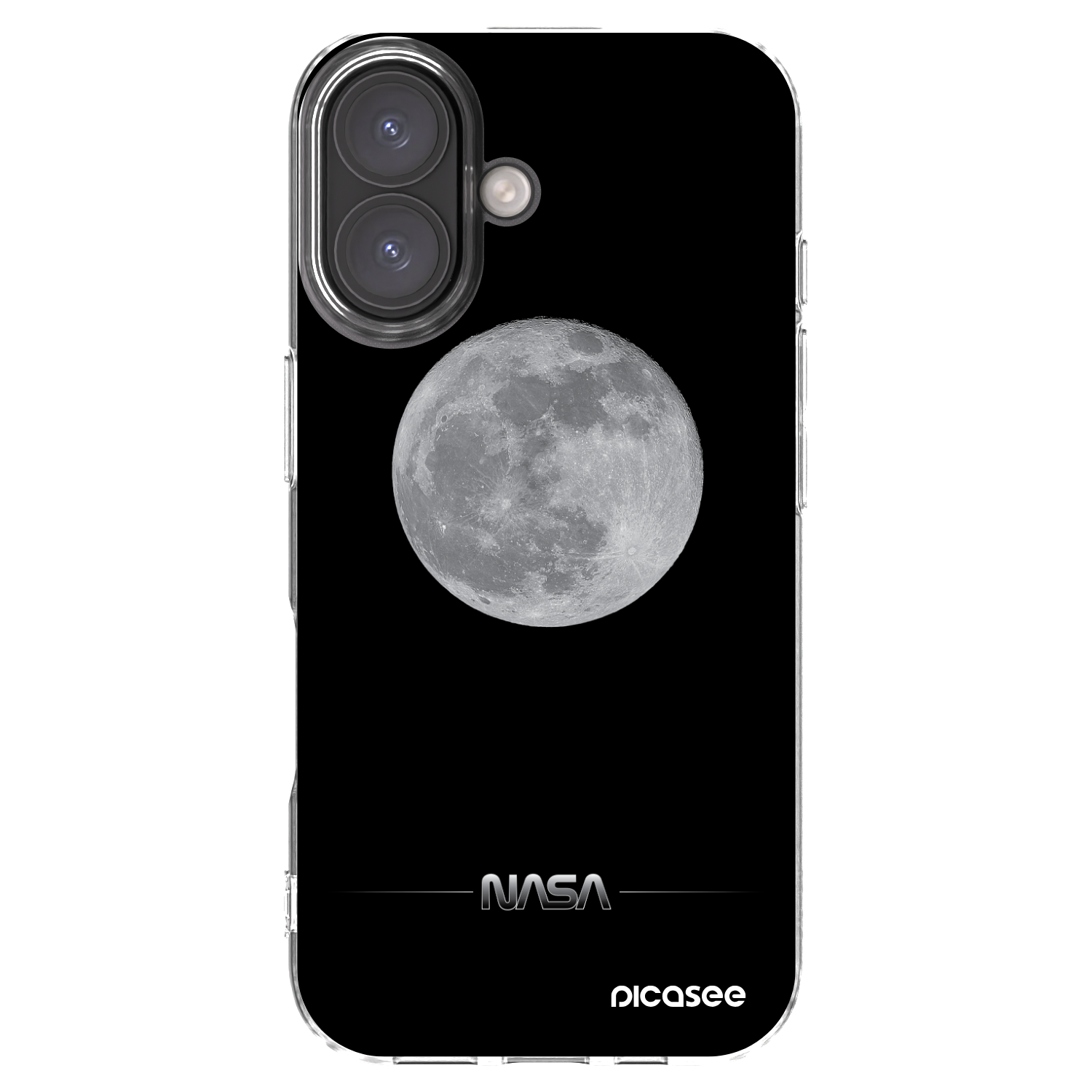 Picasee silikonový průhledný obal pro Apple iPhone 16 - Moon Minimal
