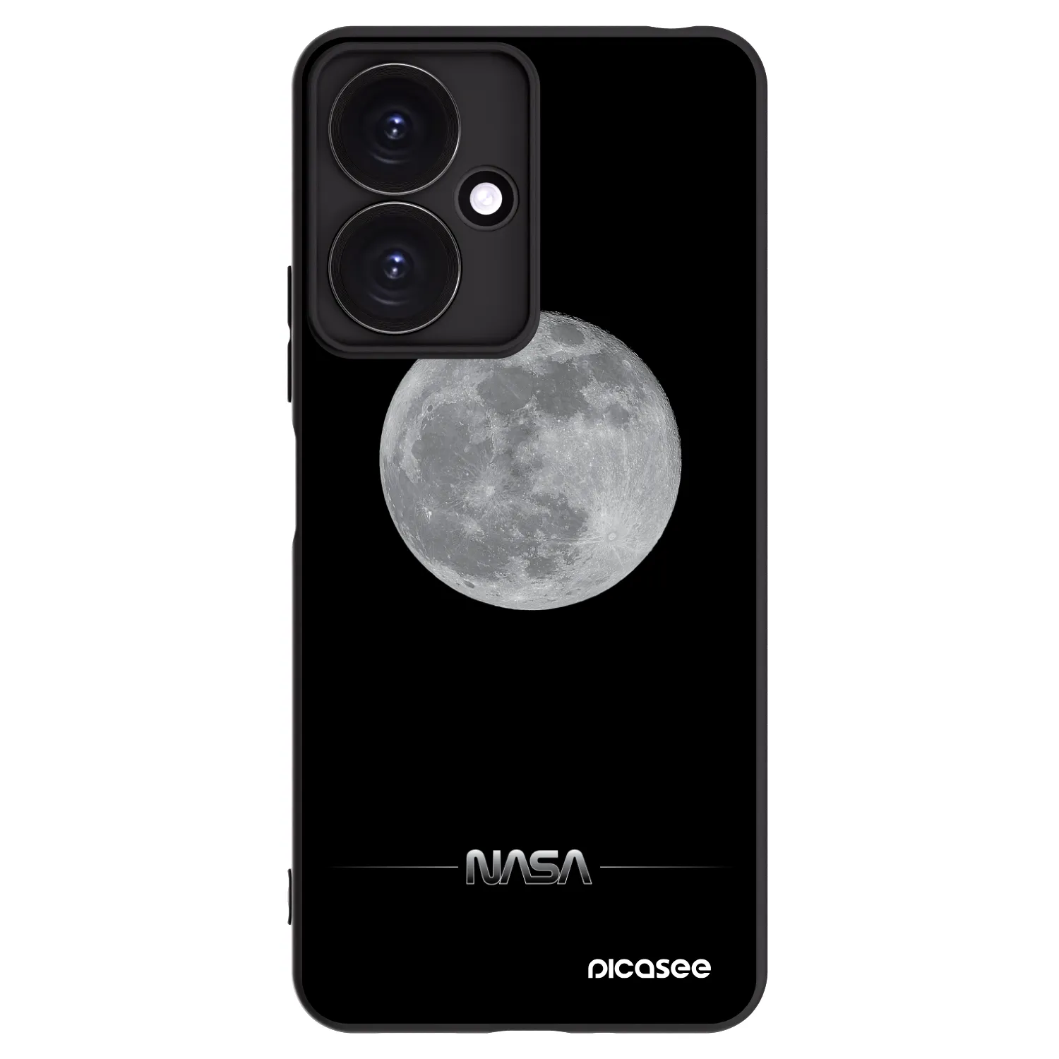 Picasee silikonový černý obal pro Xiaomi Redmi 13C 5G - Moon Minimal