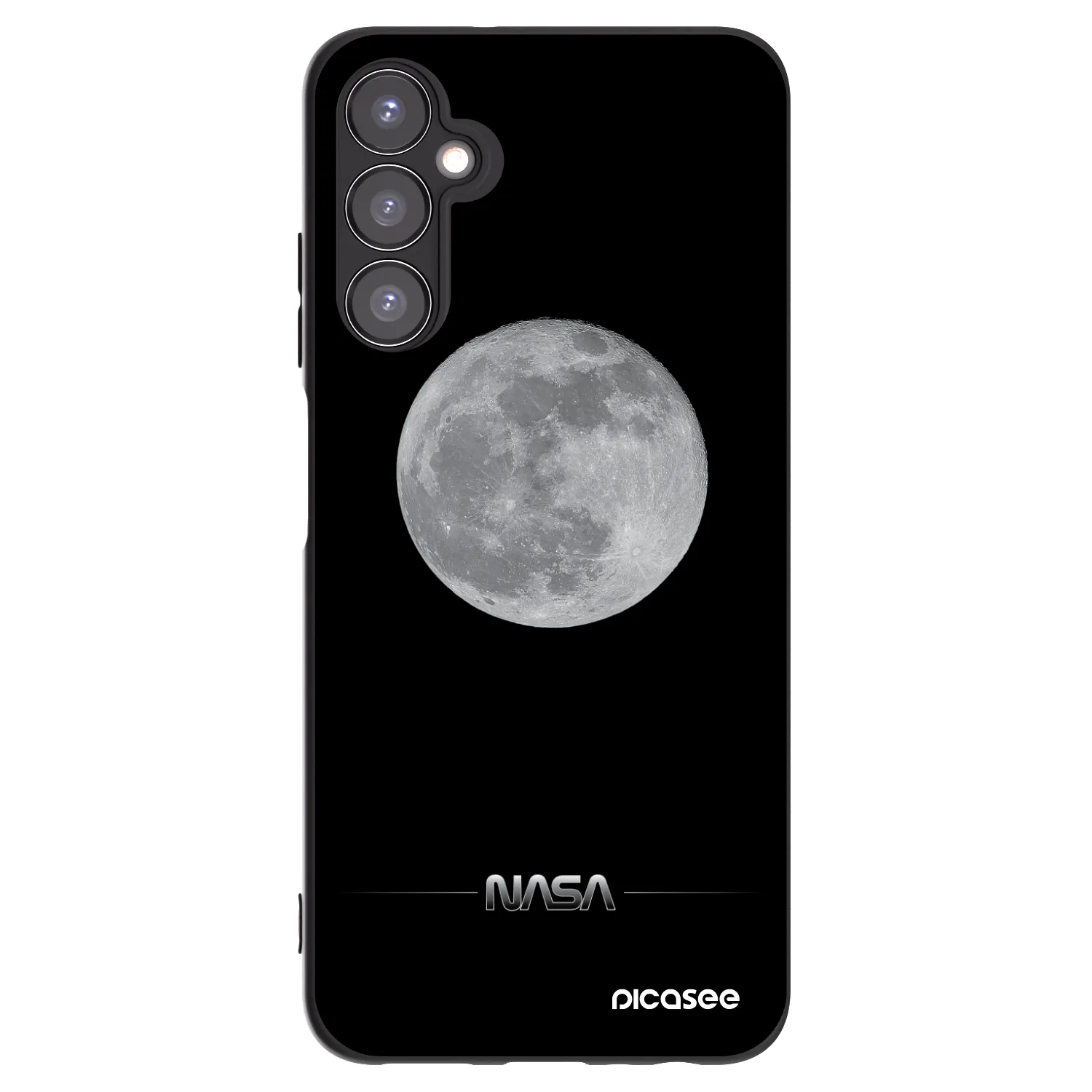 Picasee silikonový černý obal pro Samsung Galaxy A05s A057G - Moon Minimal