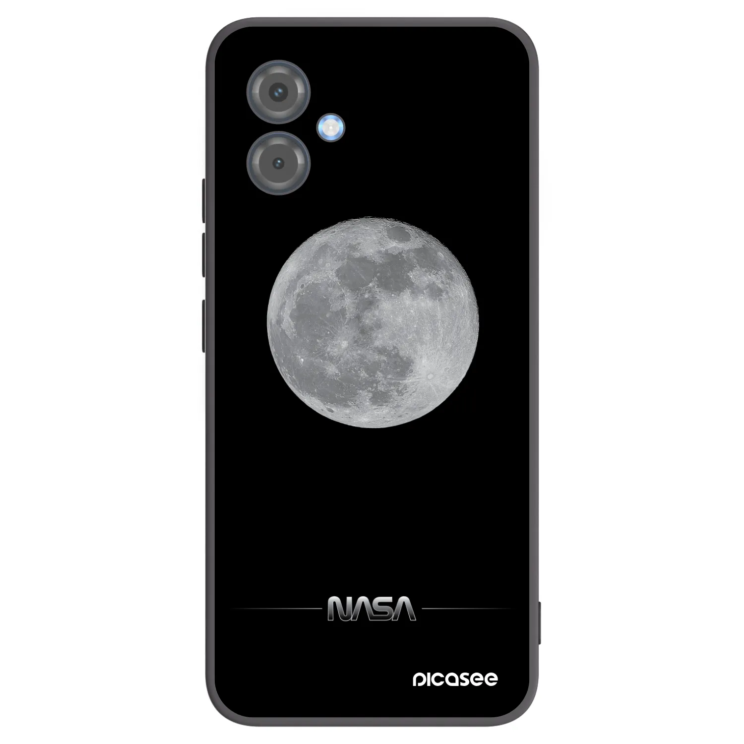 Picasee silikonový černý obal pro Motorola Moto G14 - Moon Minimal