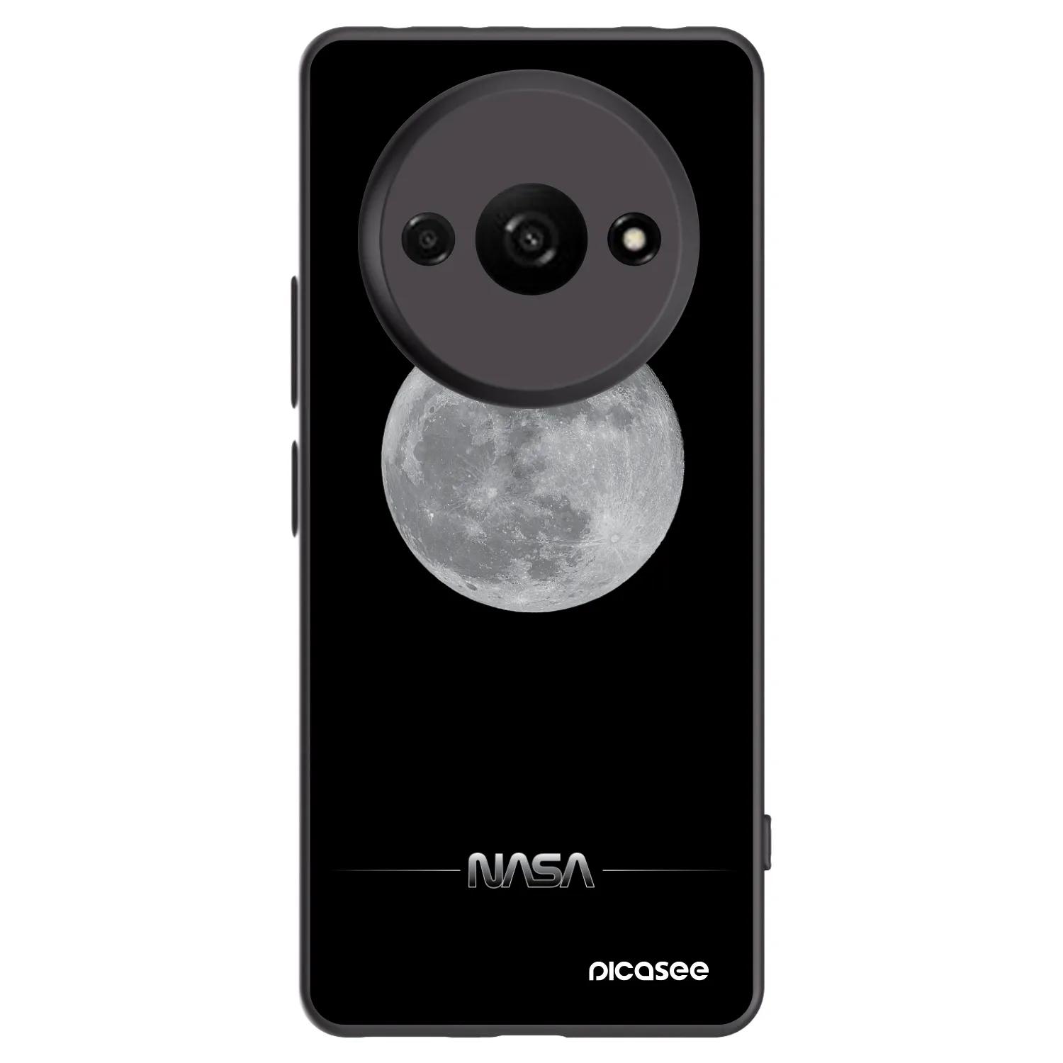 Picasee silikonový černý obal pro Xiaomi Redmi A3 - Moon Minimal