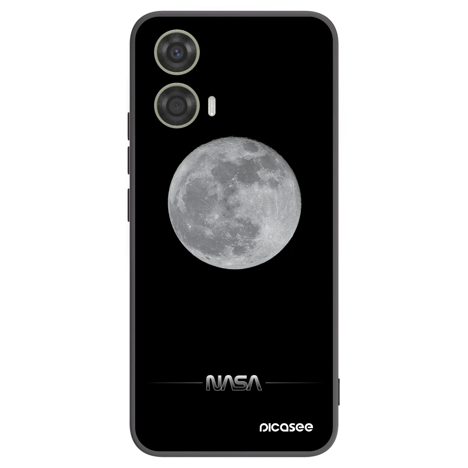 Picasee silikonový černý obal pro Motorola Moto G24 - Moon Minimal