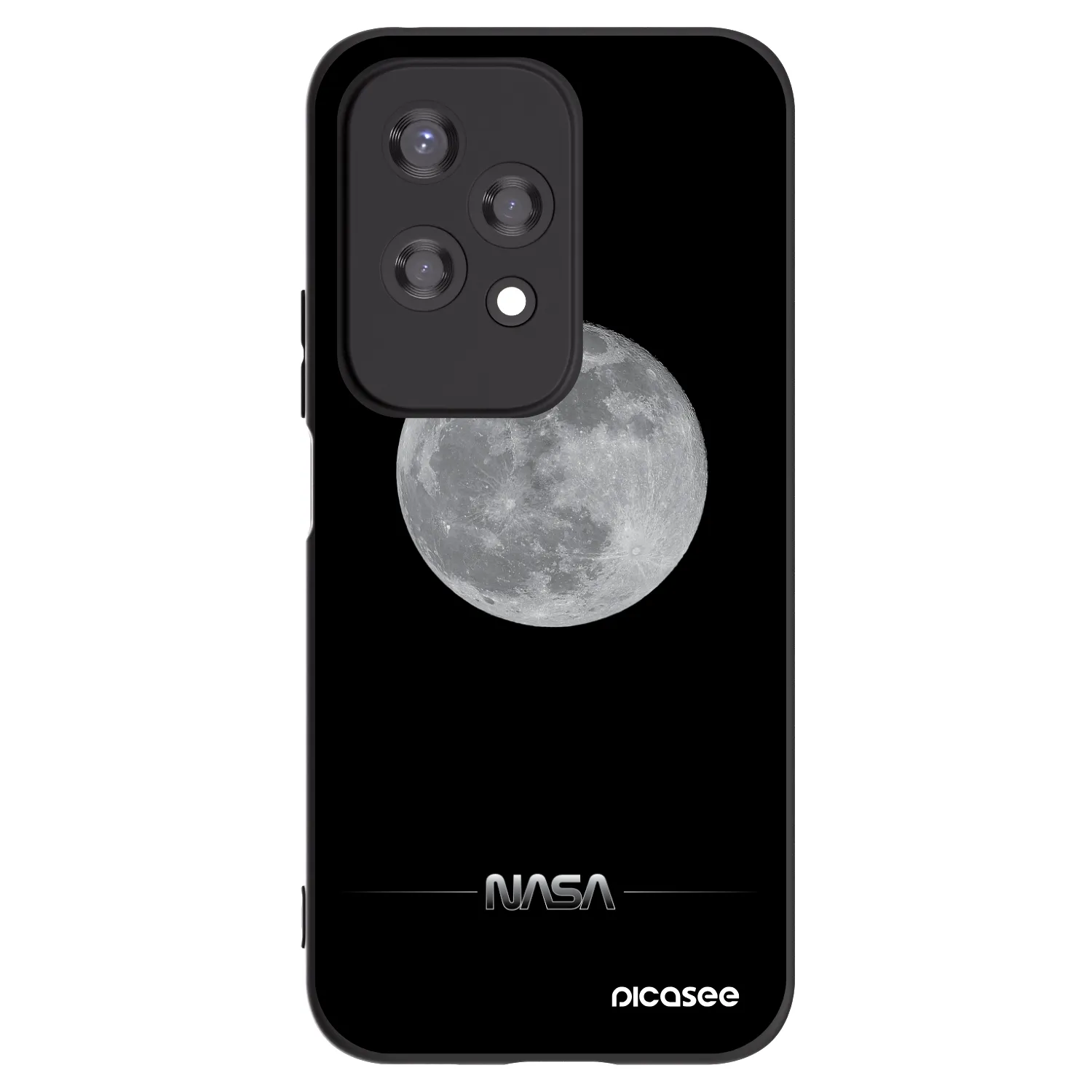 Picasee silikonový černý obal pro Honor 200 Lite - Moon Minimal