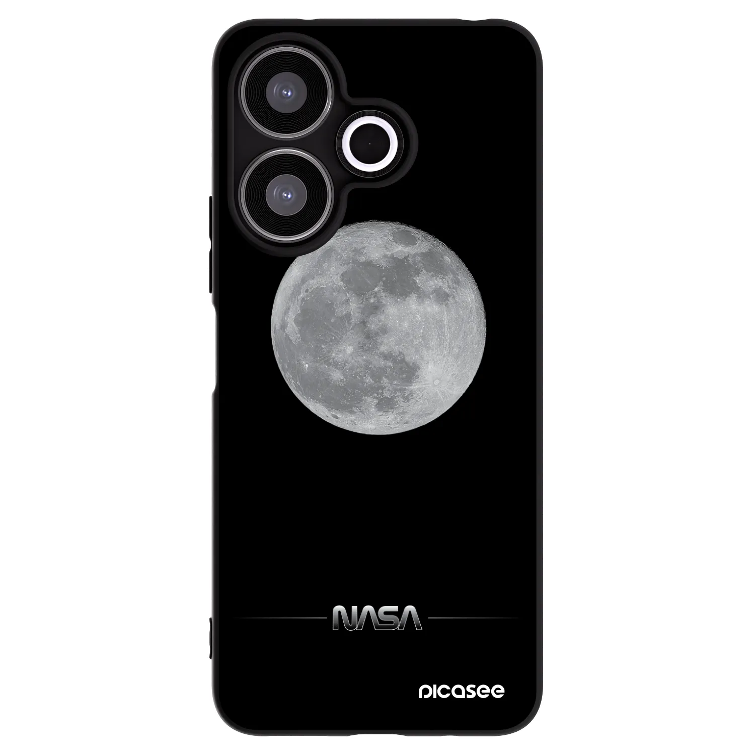 Picasee silikonový černý obal pro Xiaomi Redmi 13 4G - Moon Minimal